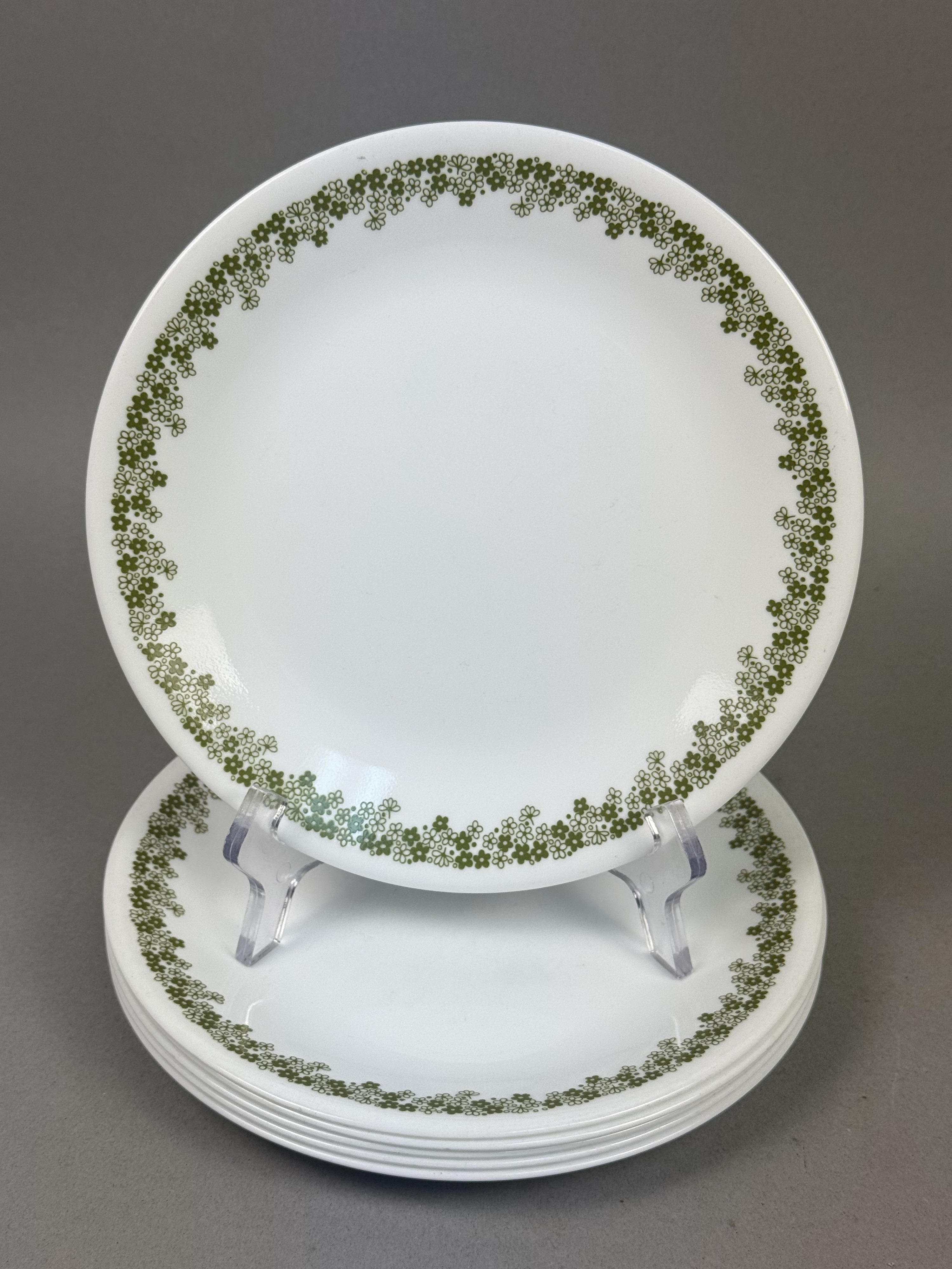 Corelle Spring Blossom Green Plates