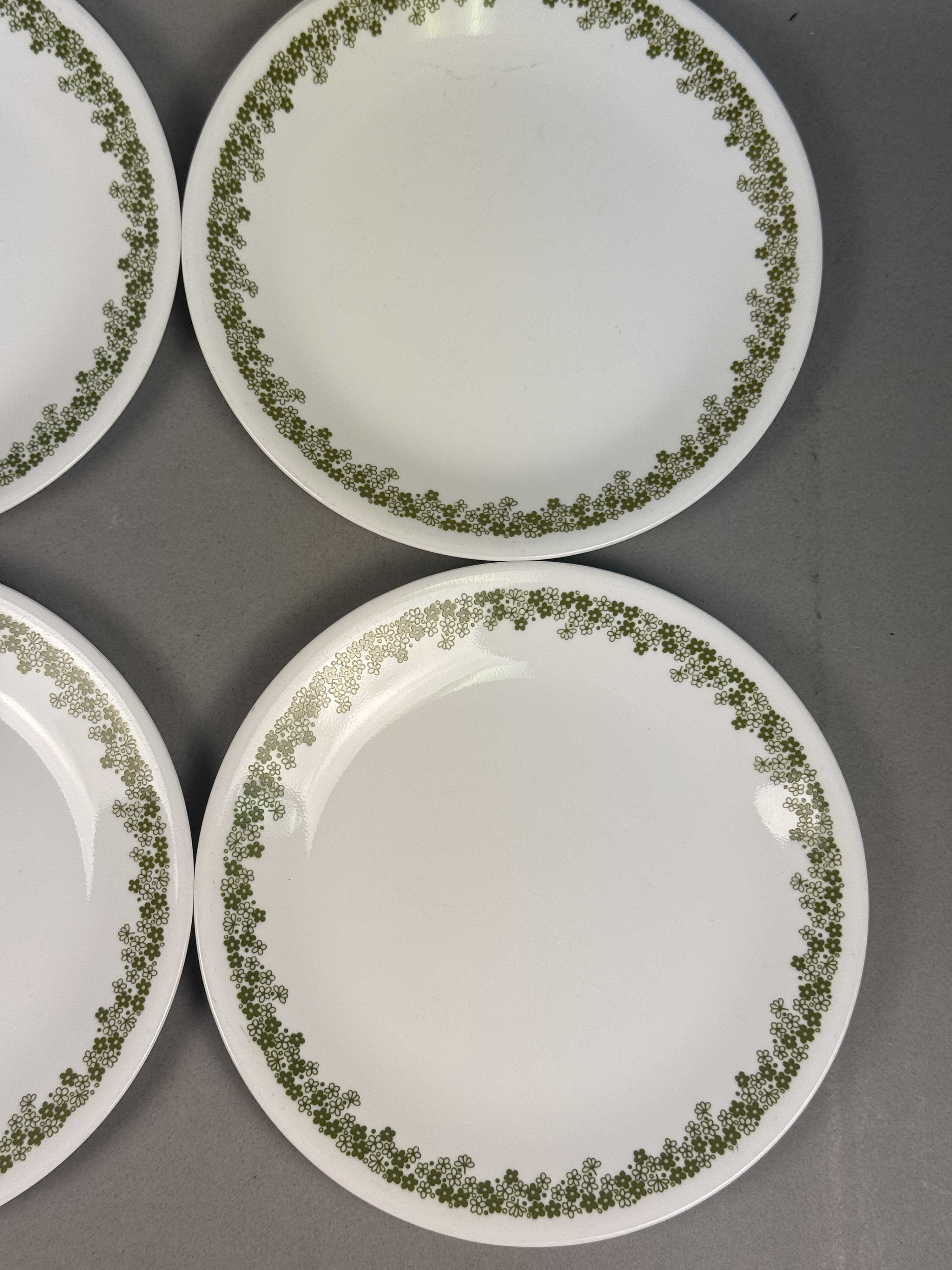 Corelle Spring Blossom Green Plates