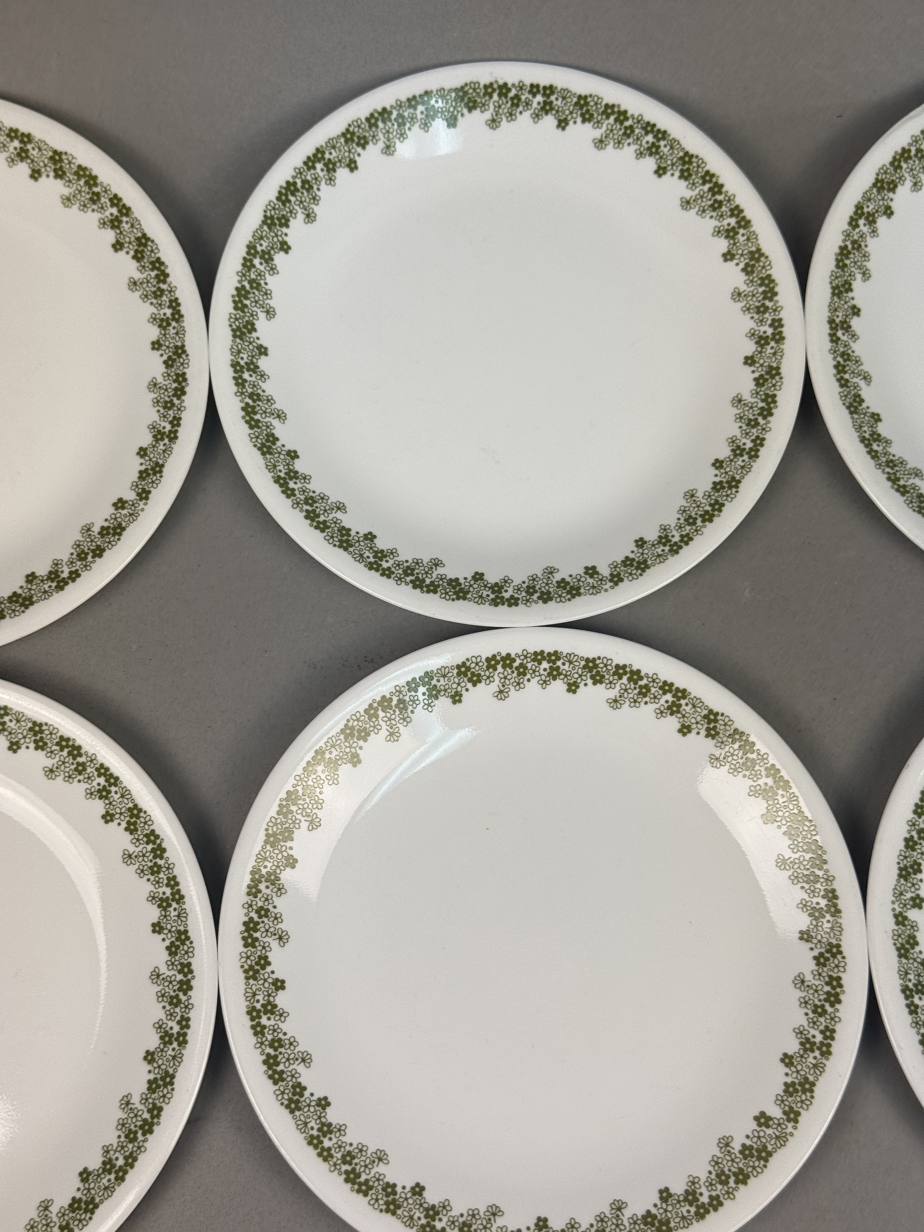 Corelle Spring Blossom Green Plates