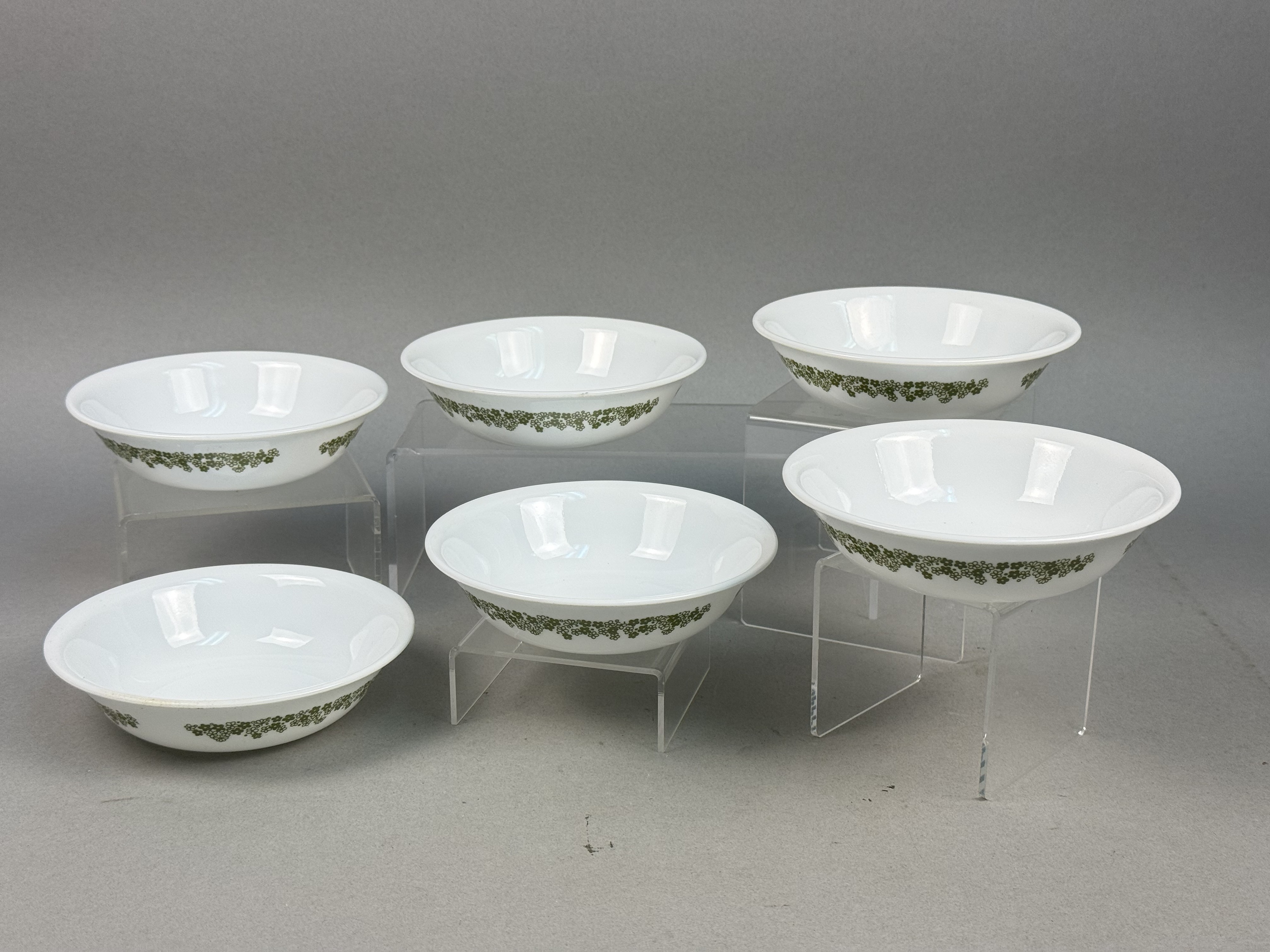 Corelle Spring Blossom Green Bowls