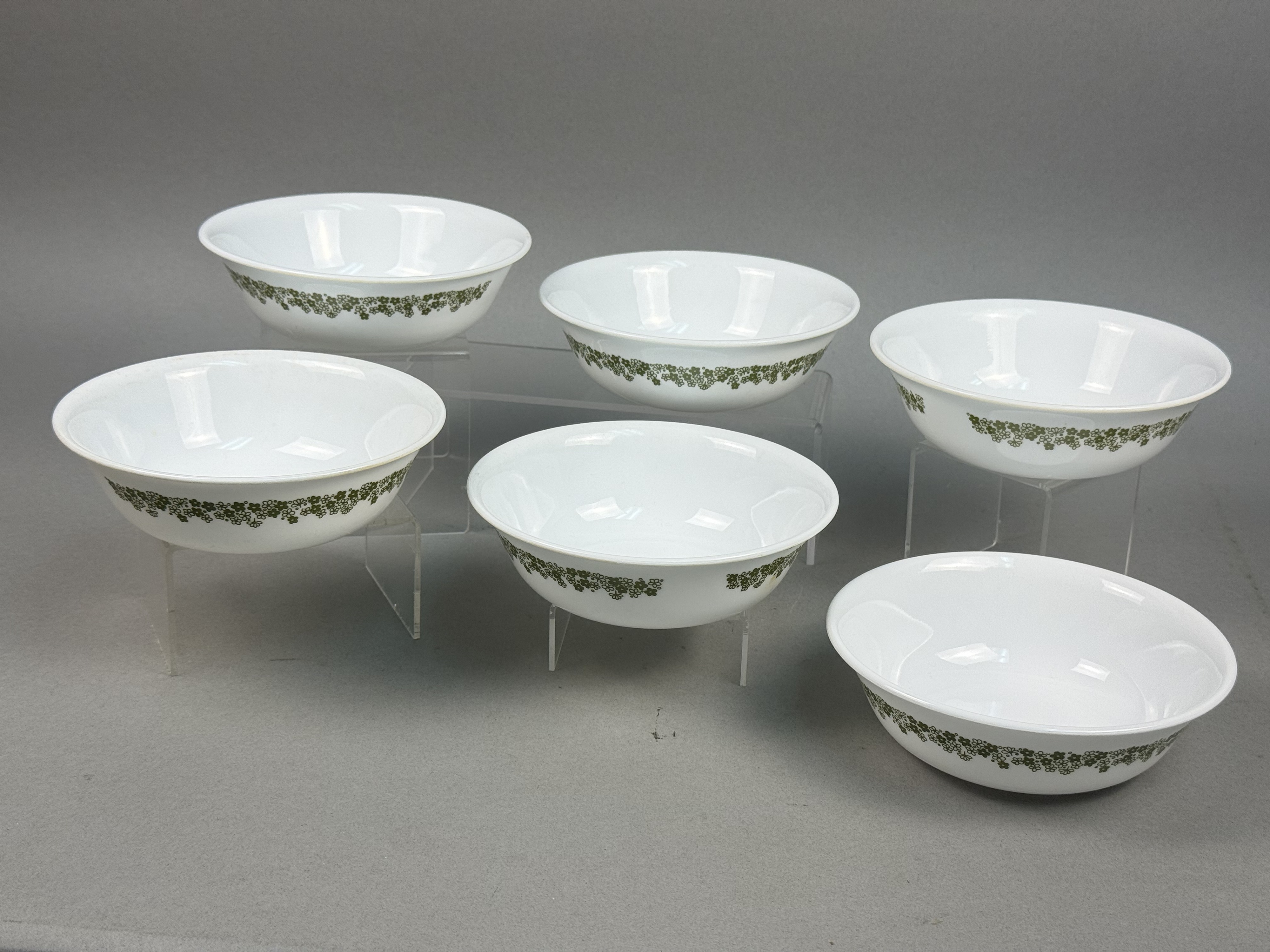 Corelle Spring Blossom Green Bowls