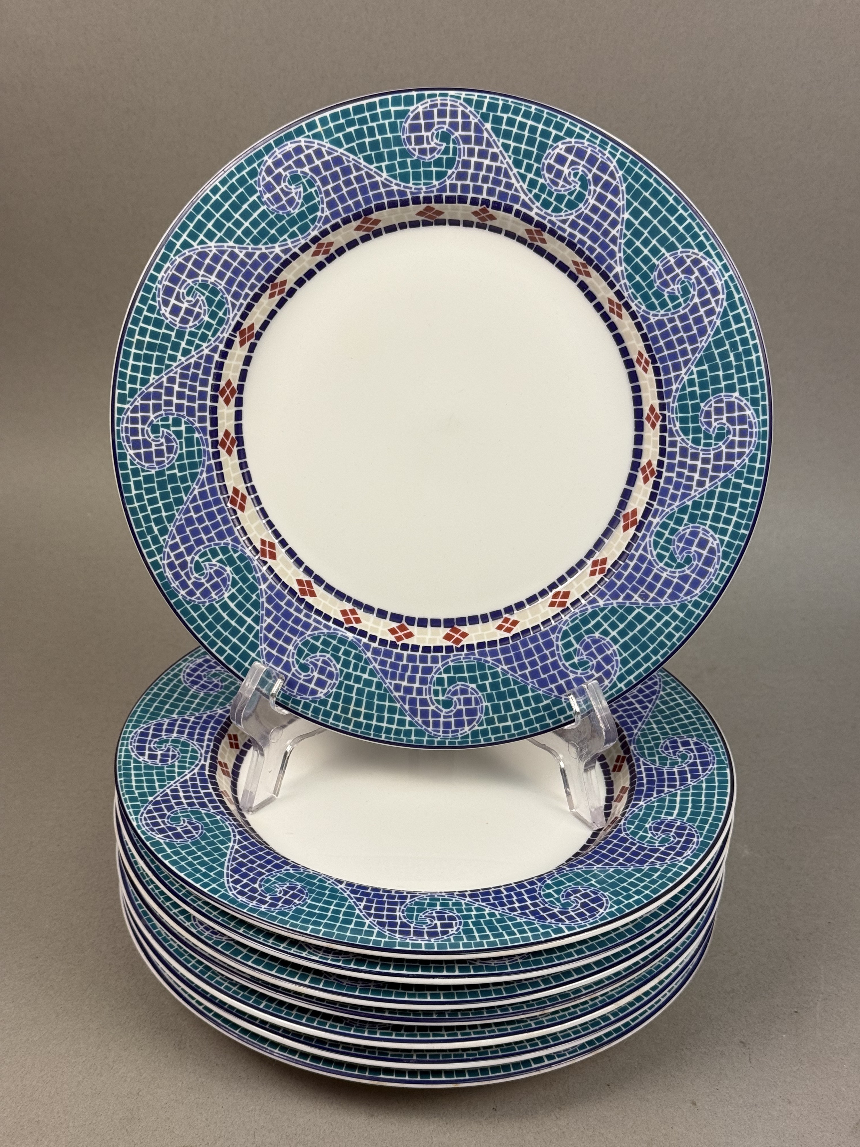 Dansk Mosaic Dinnerware Wave Plates