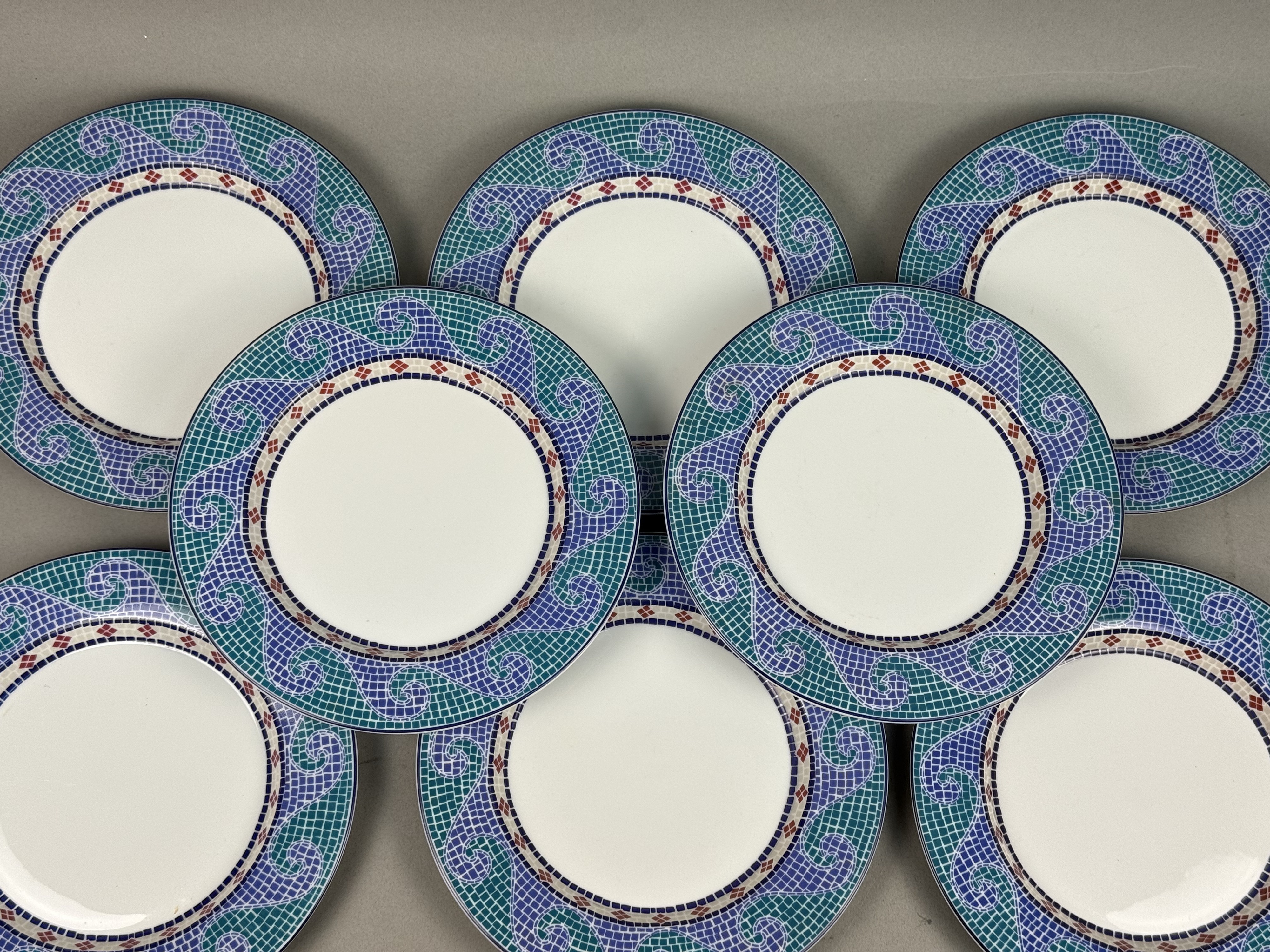 Dansk Mosaic Dinnerware Wave Plates
