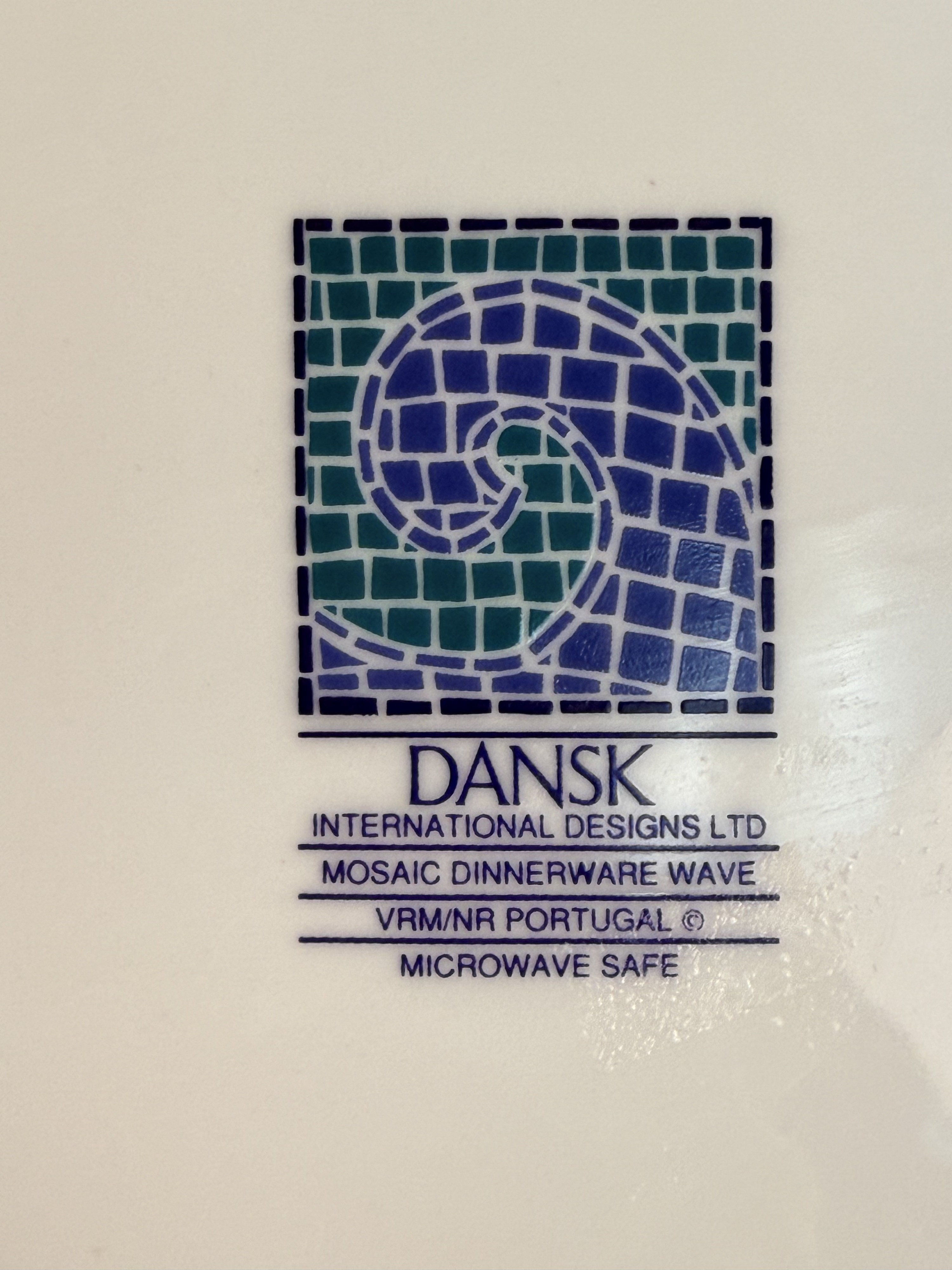 Dansk Mosaic Dinnerware Wave Plates