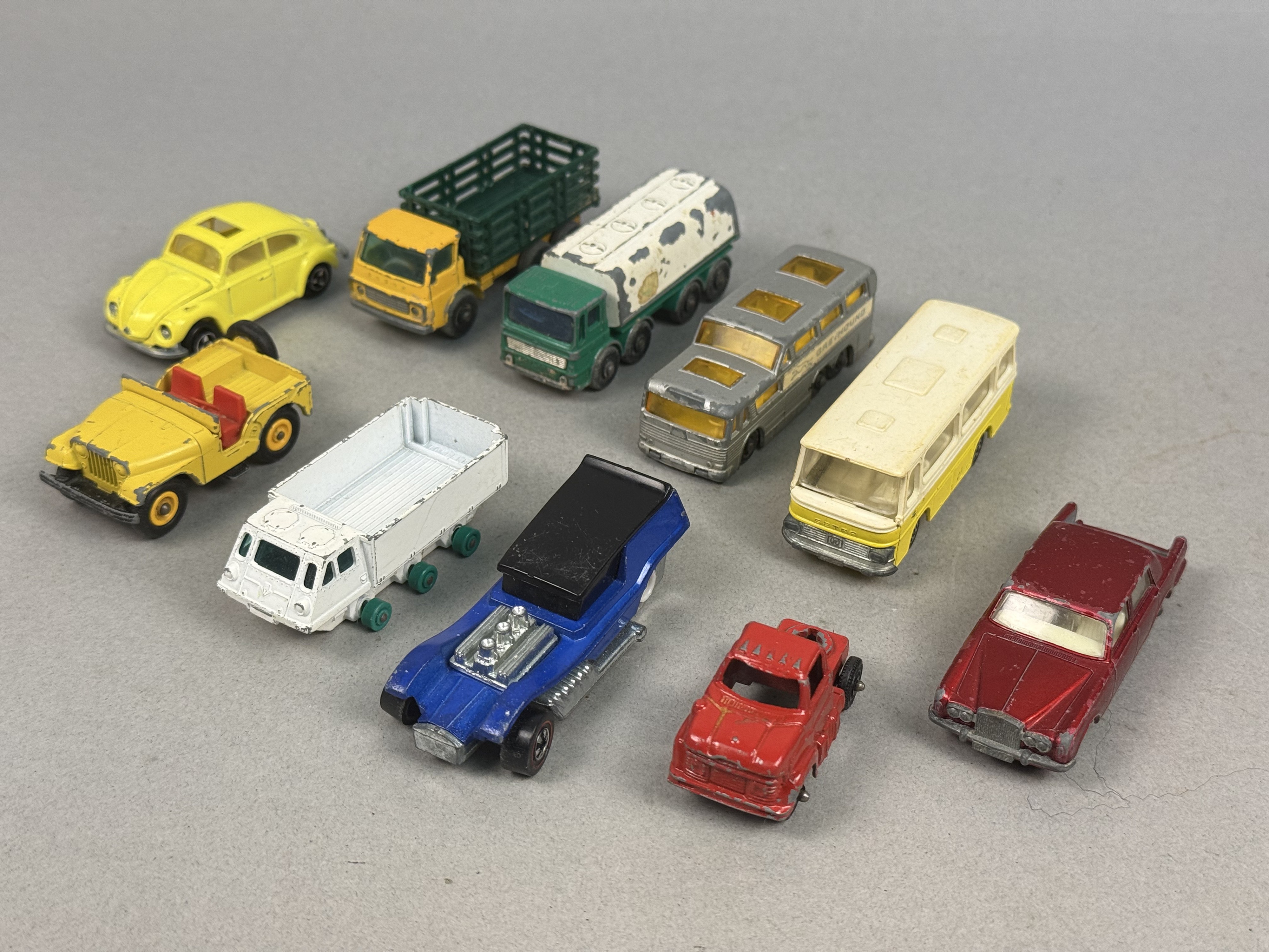 Collection of Matchbox and Hot Wheels Die-Cast Vehicles