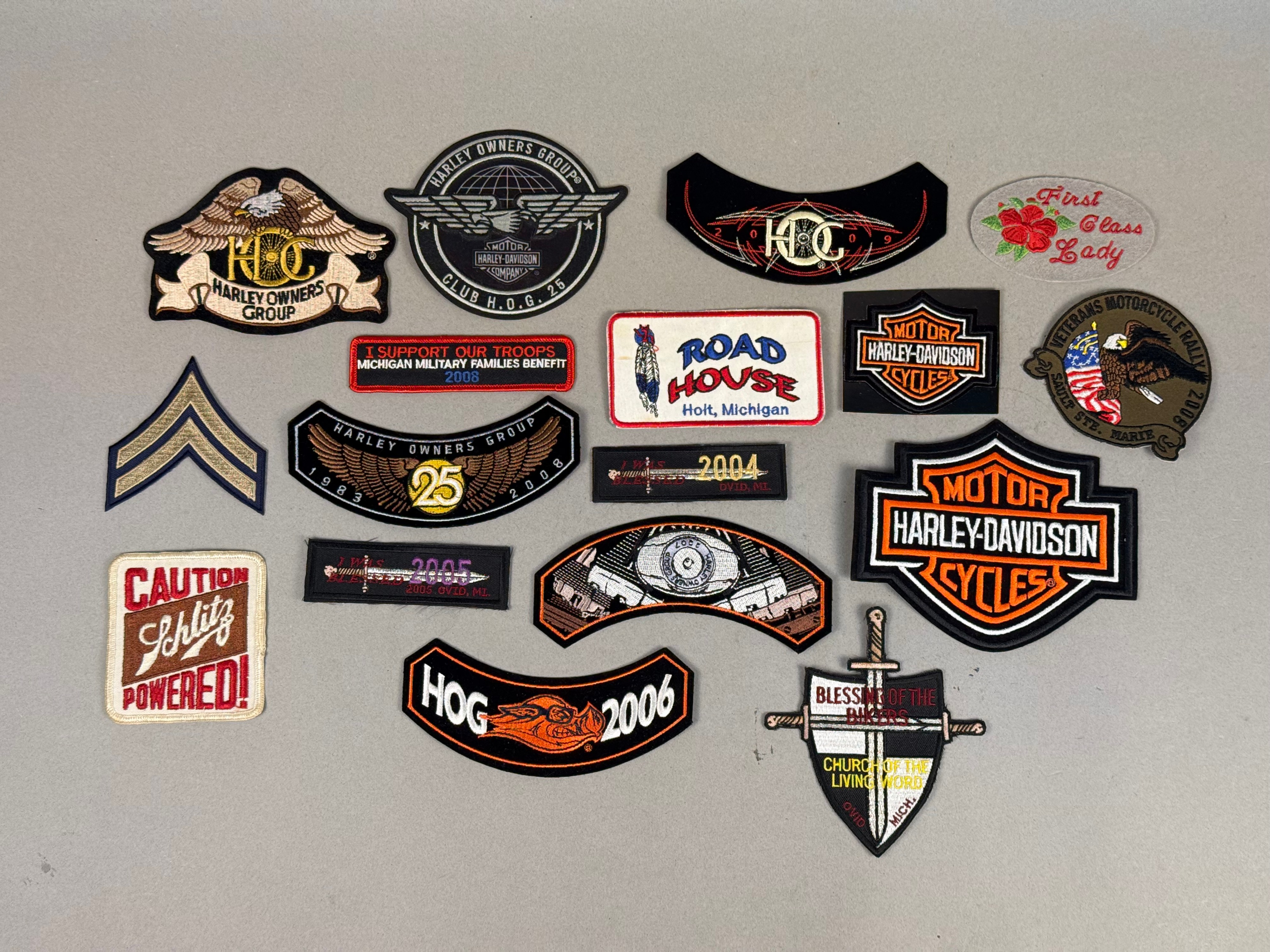 Harley-Davidson H.O.G. Embroidered Patch Collection