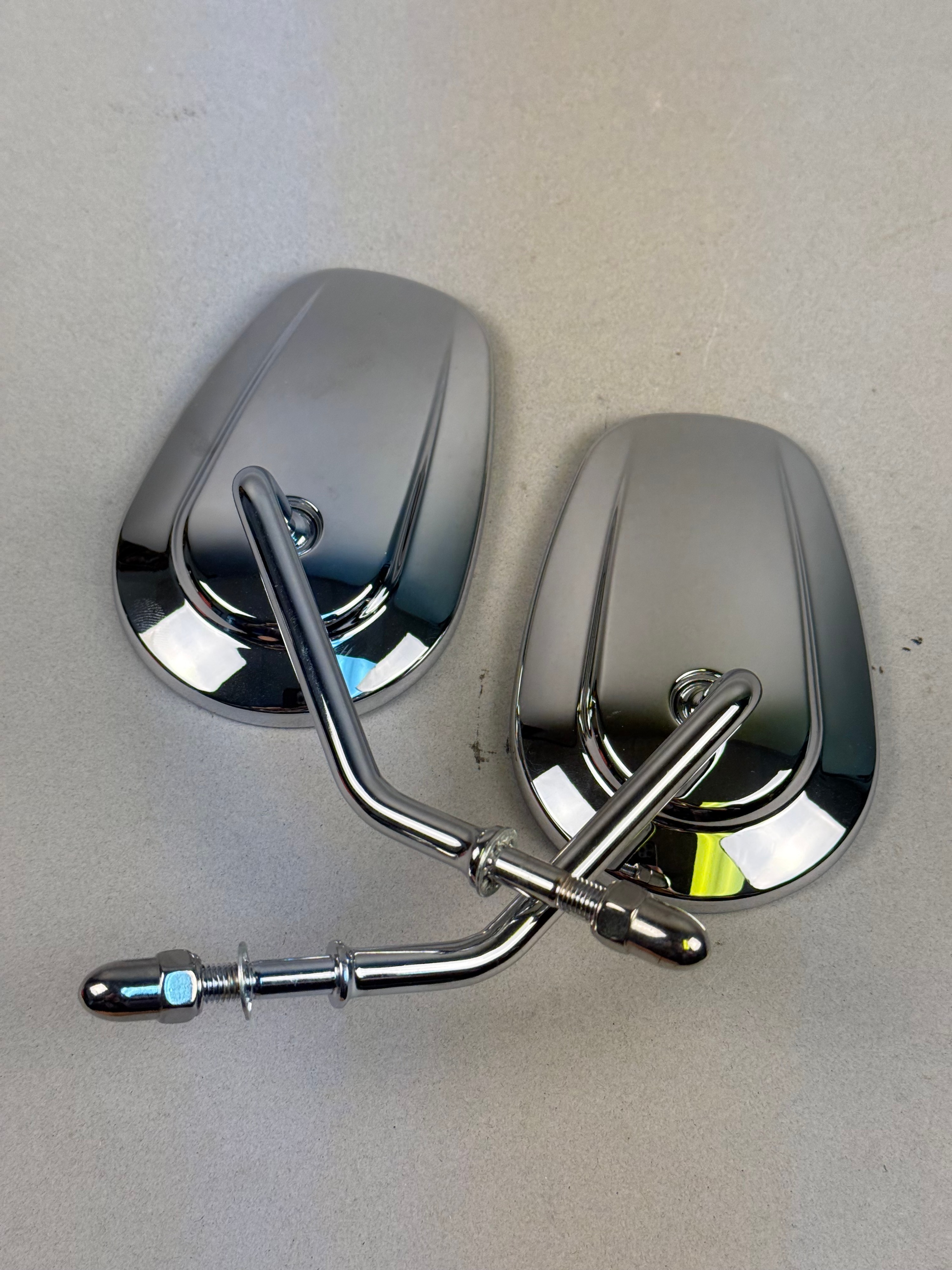 Harley-Davidson Chrome Tapered Mirror Pair