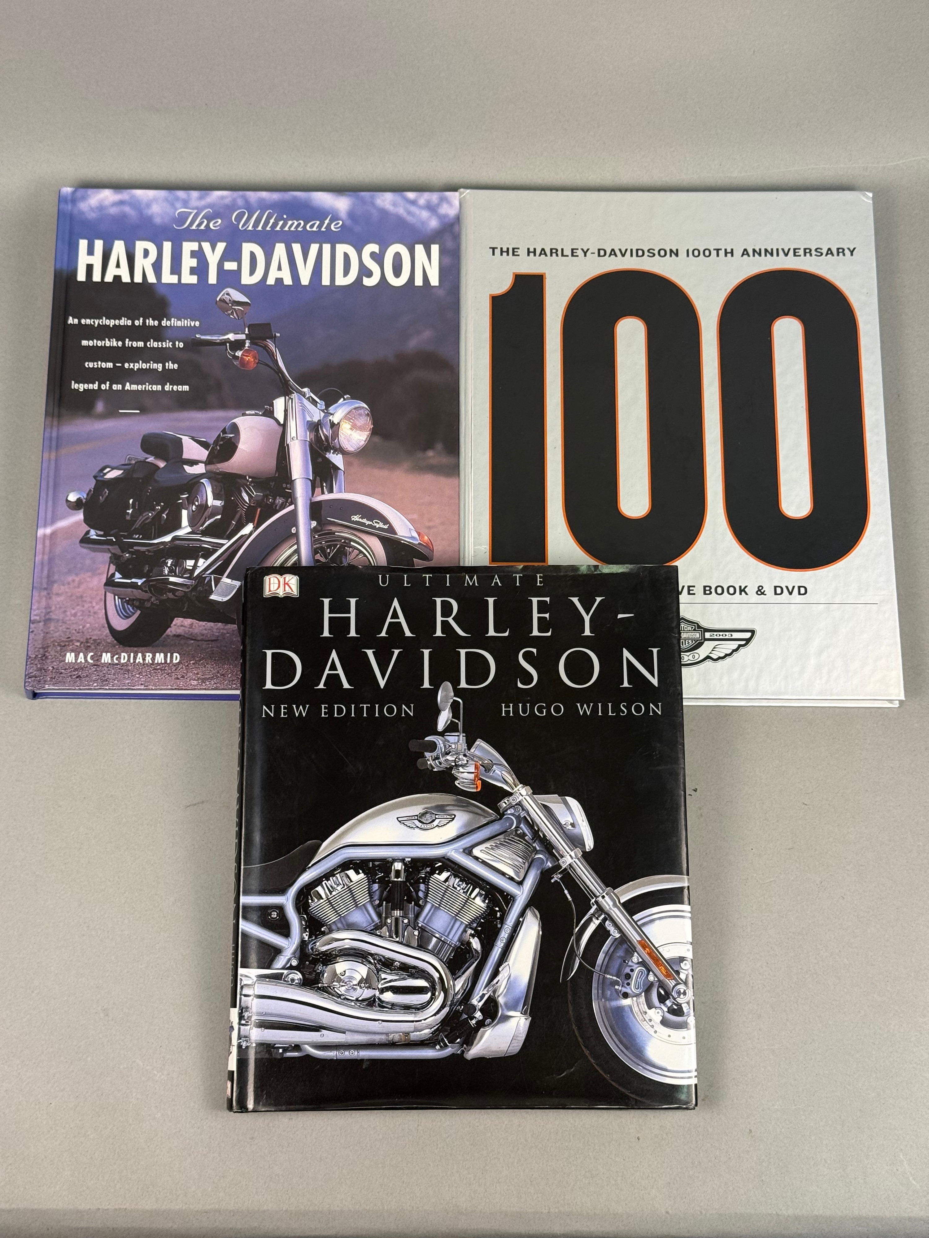 Harley-Davidson Three Hardcover Books