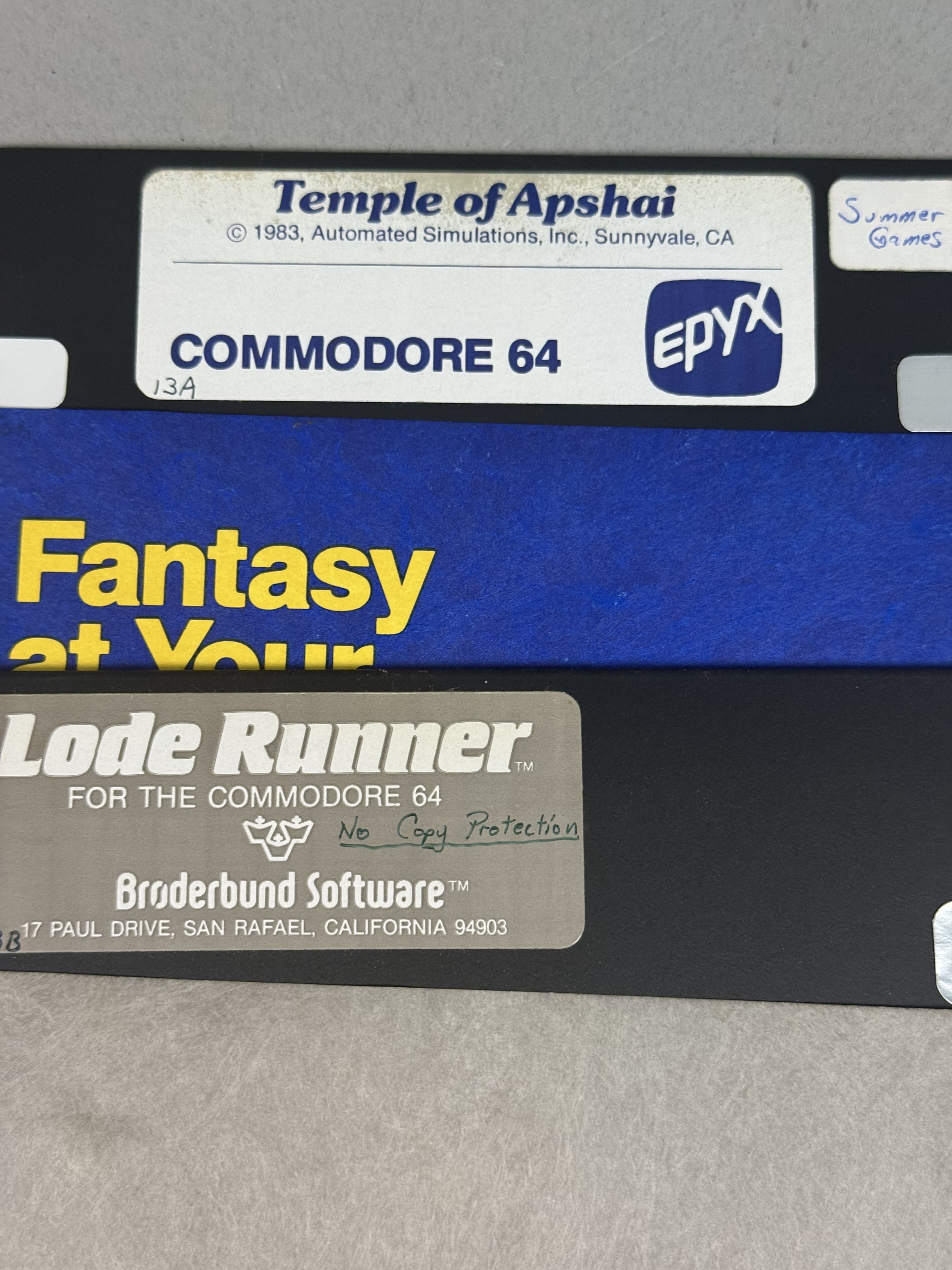Assortment of Commodore Home Computer Games