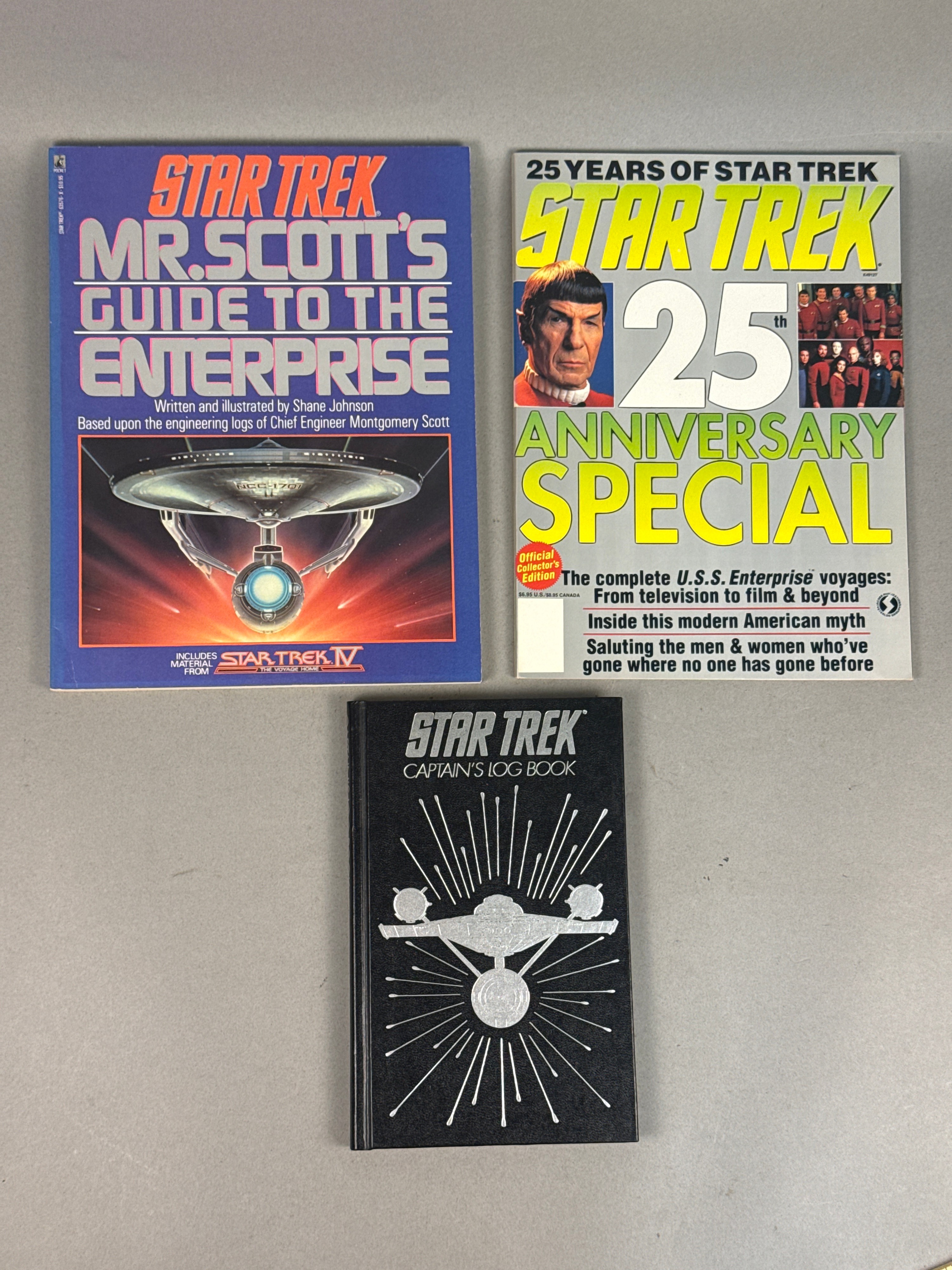 Three Star Trek Commemorative Publications