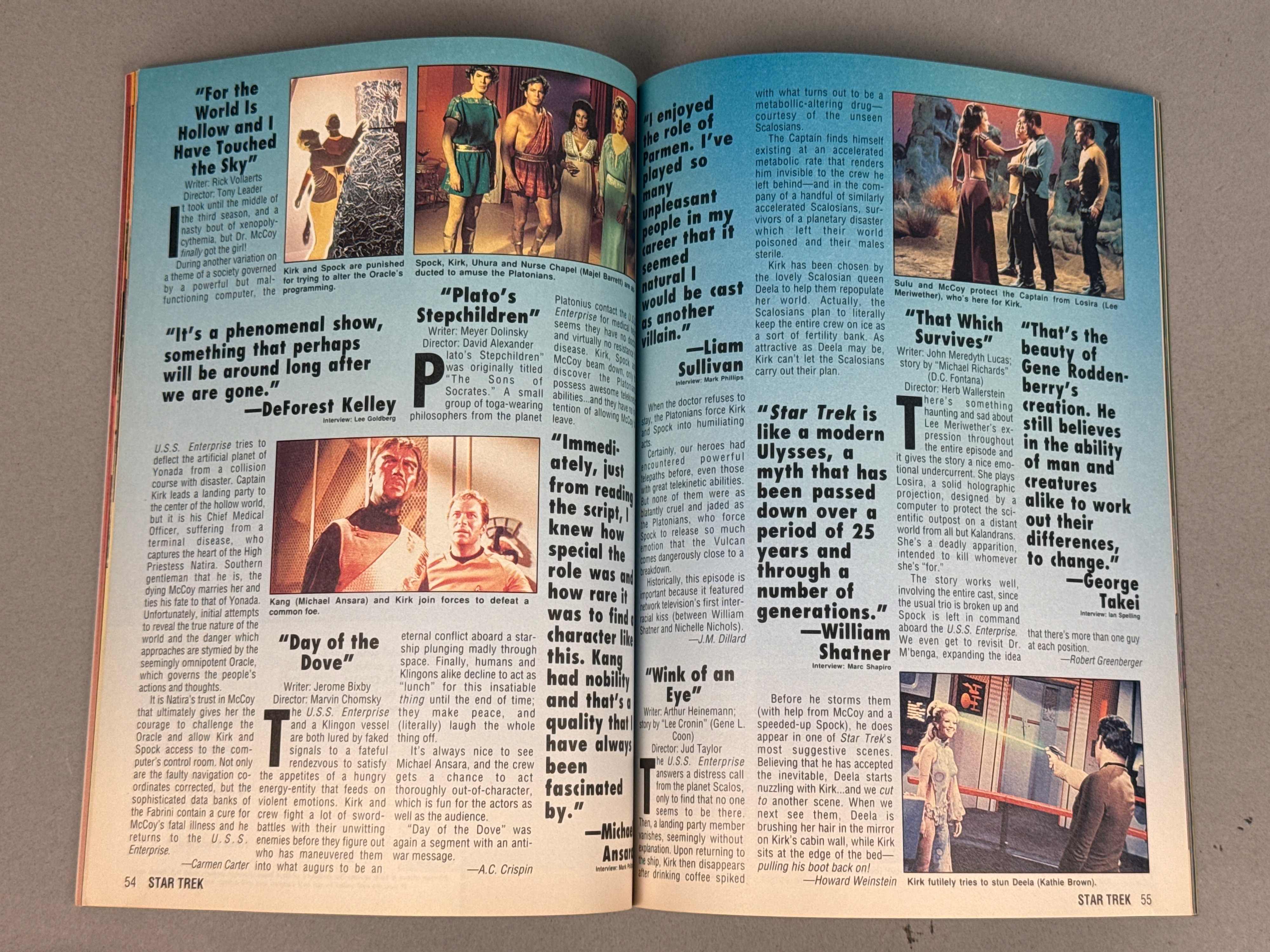 Three Star Trek Commemorative Publications