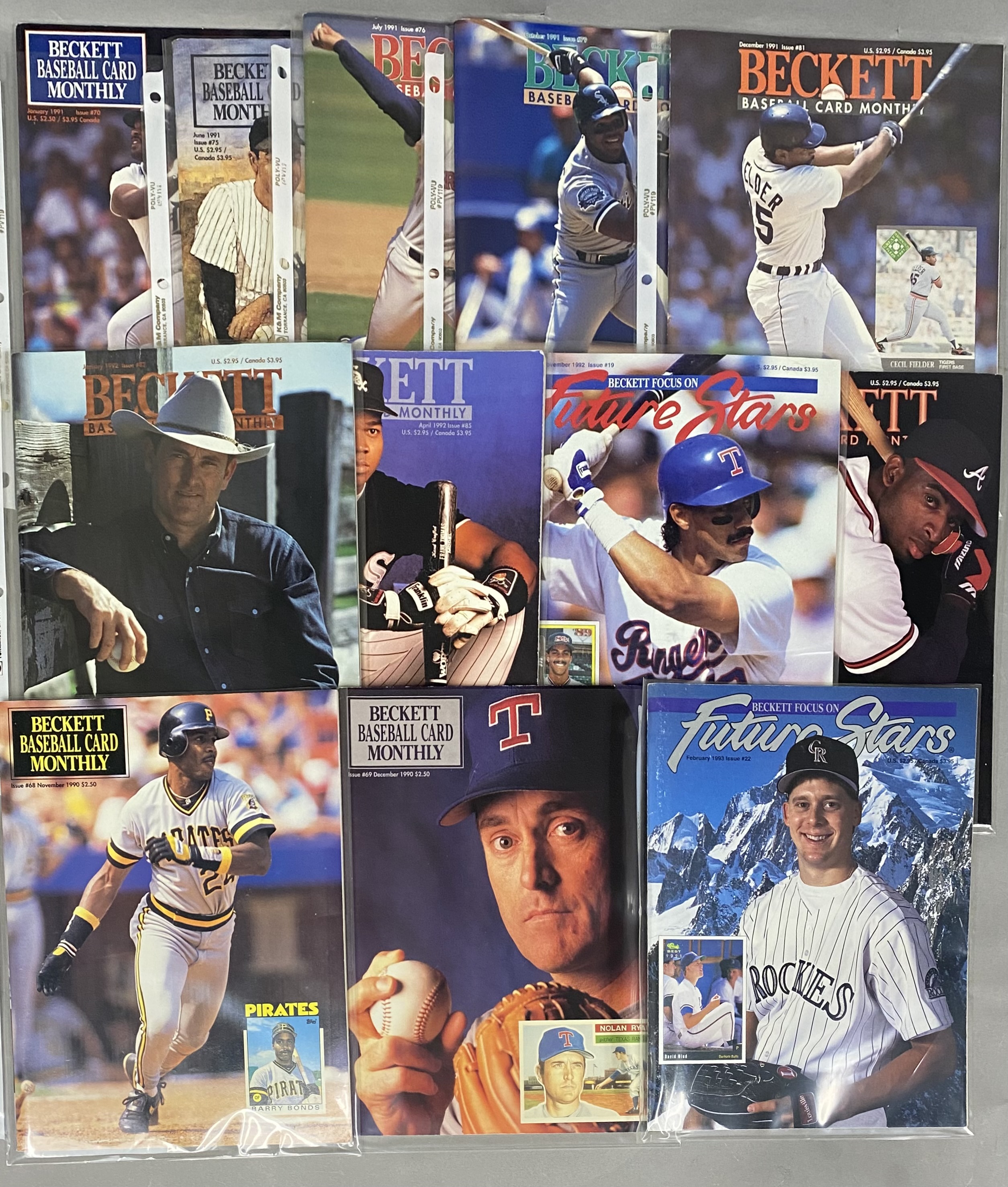 Beckett Baseball Card Magazine Collection
