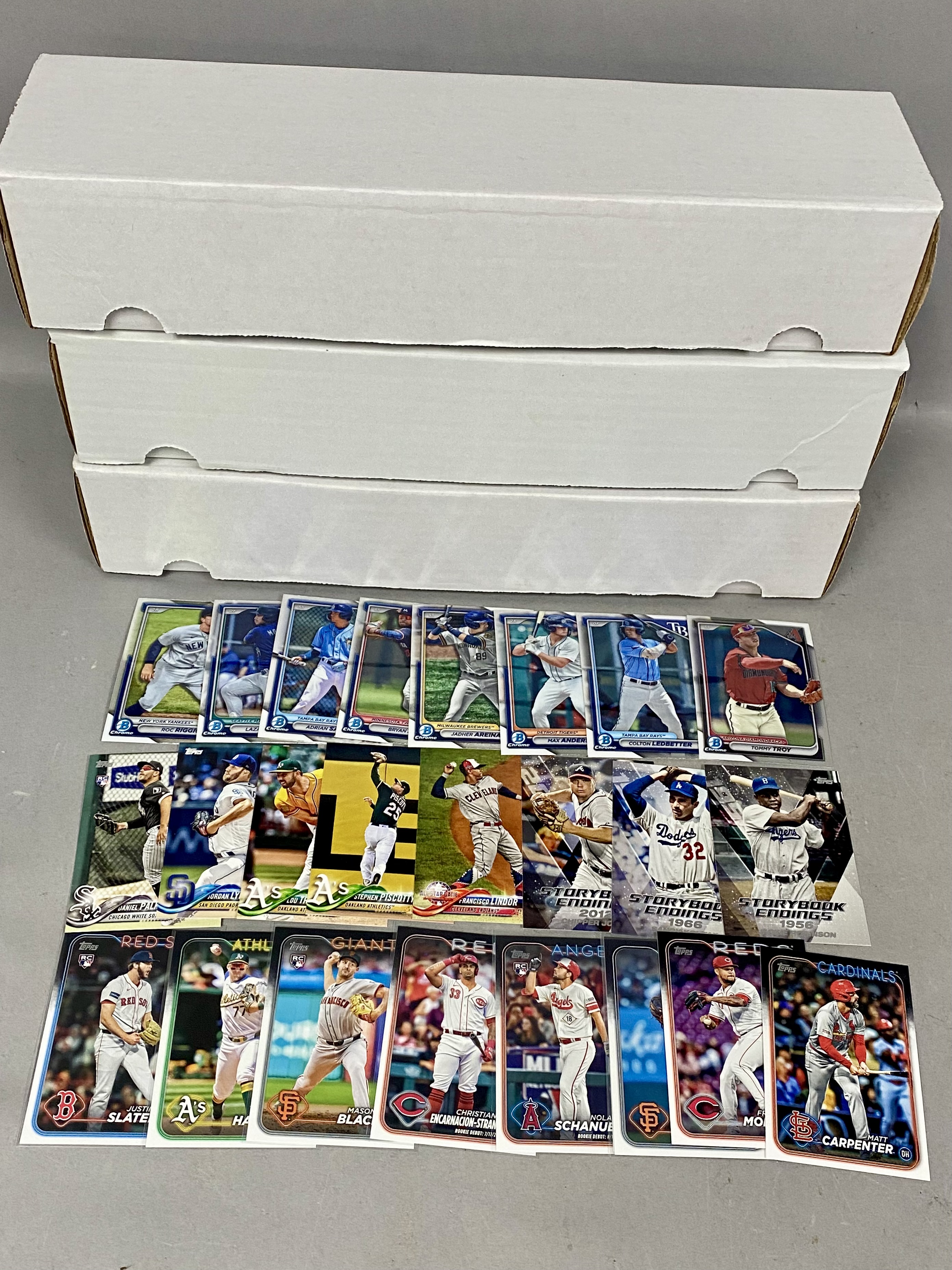 A Large Collection of Topps and Bowman Baseball Cards