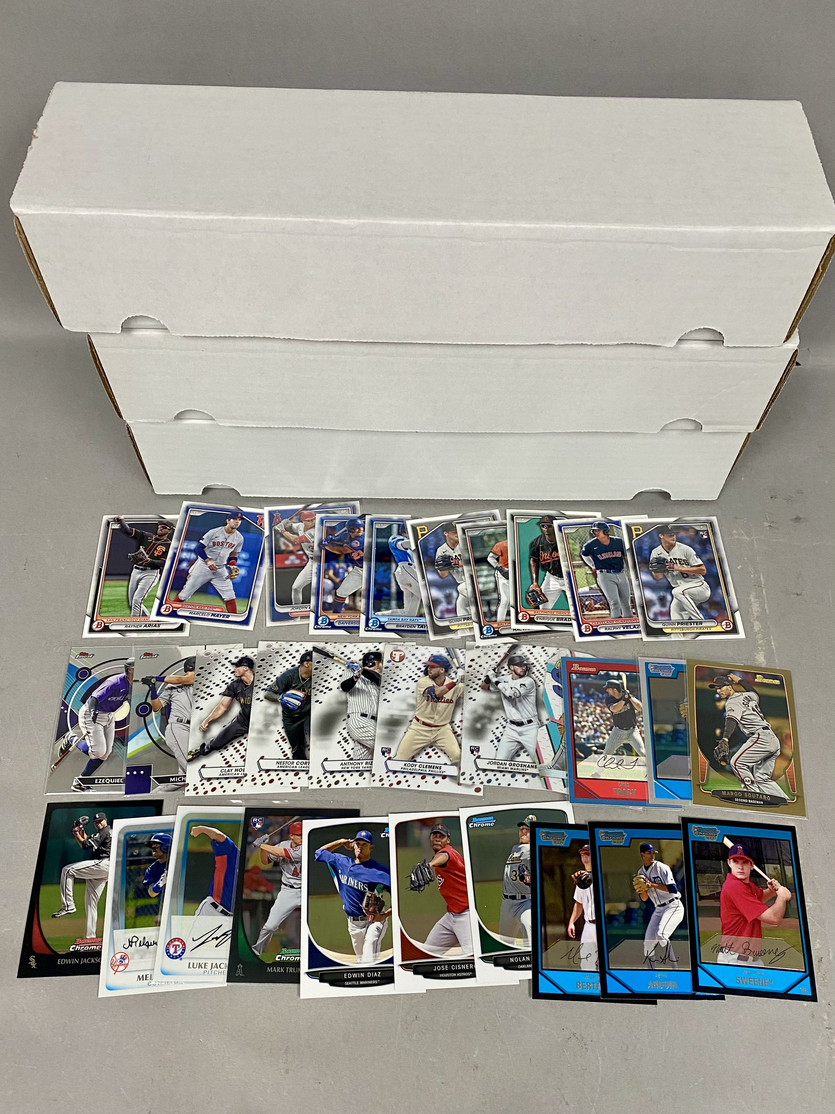 Topps and Bowman Chrome Baseball Card Collection