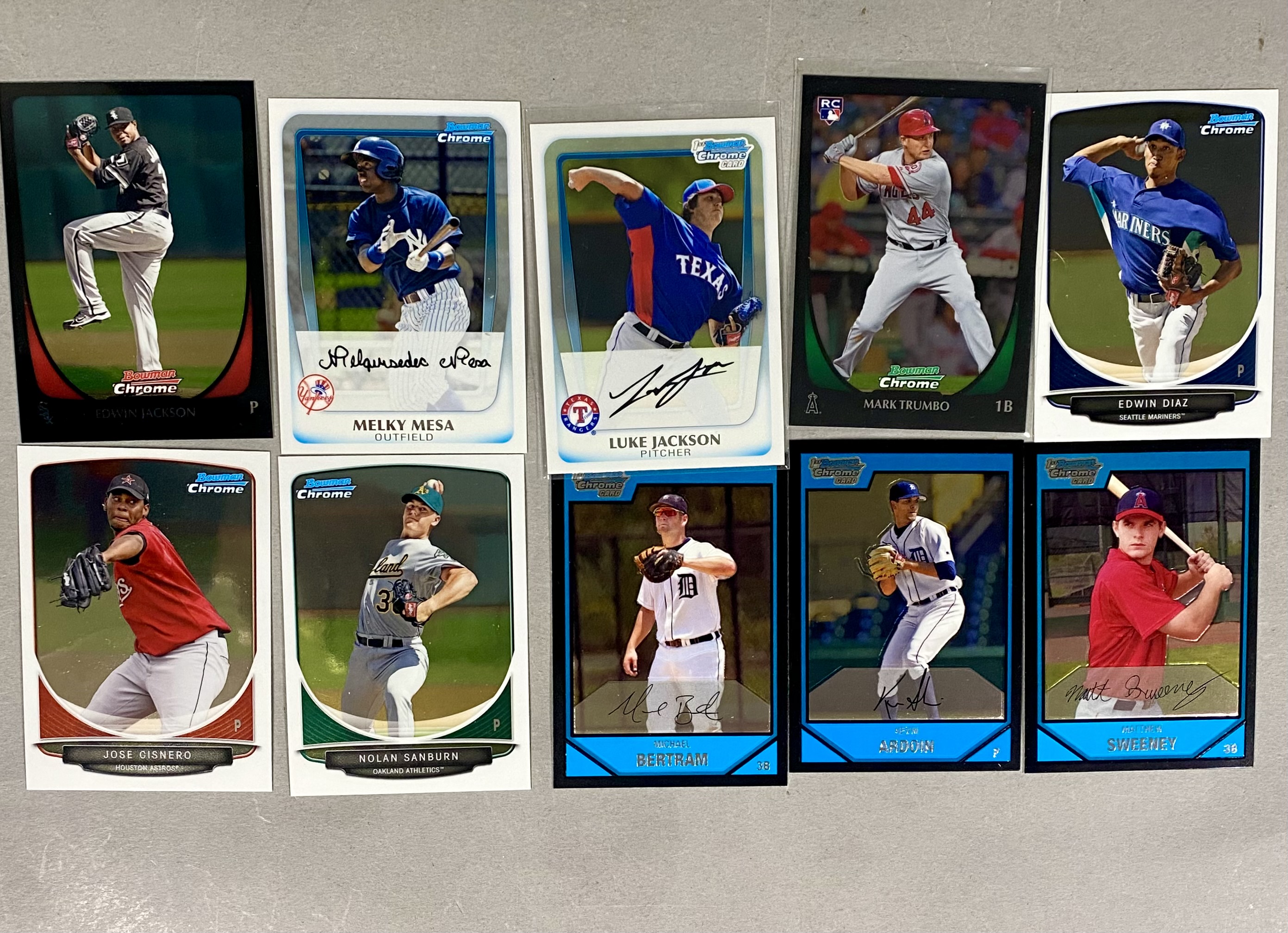 Topps and Bowman Chrome Baseball Card Collection