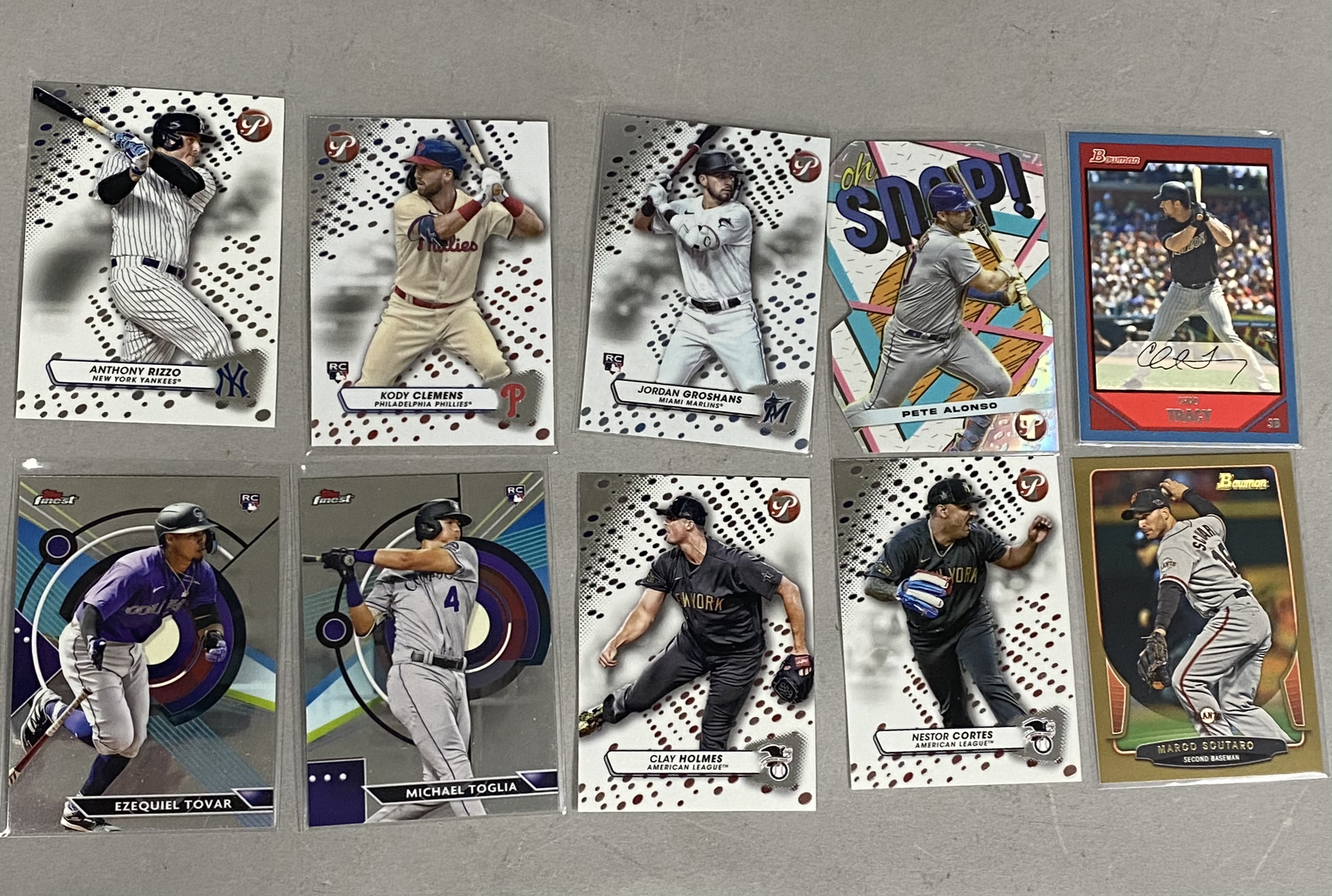 Topps and Bowman Chrome Baseball Card Collection