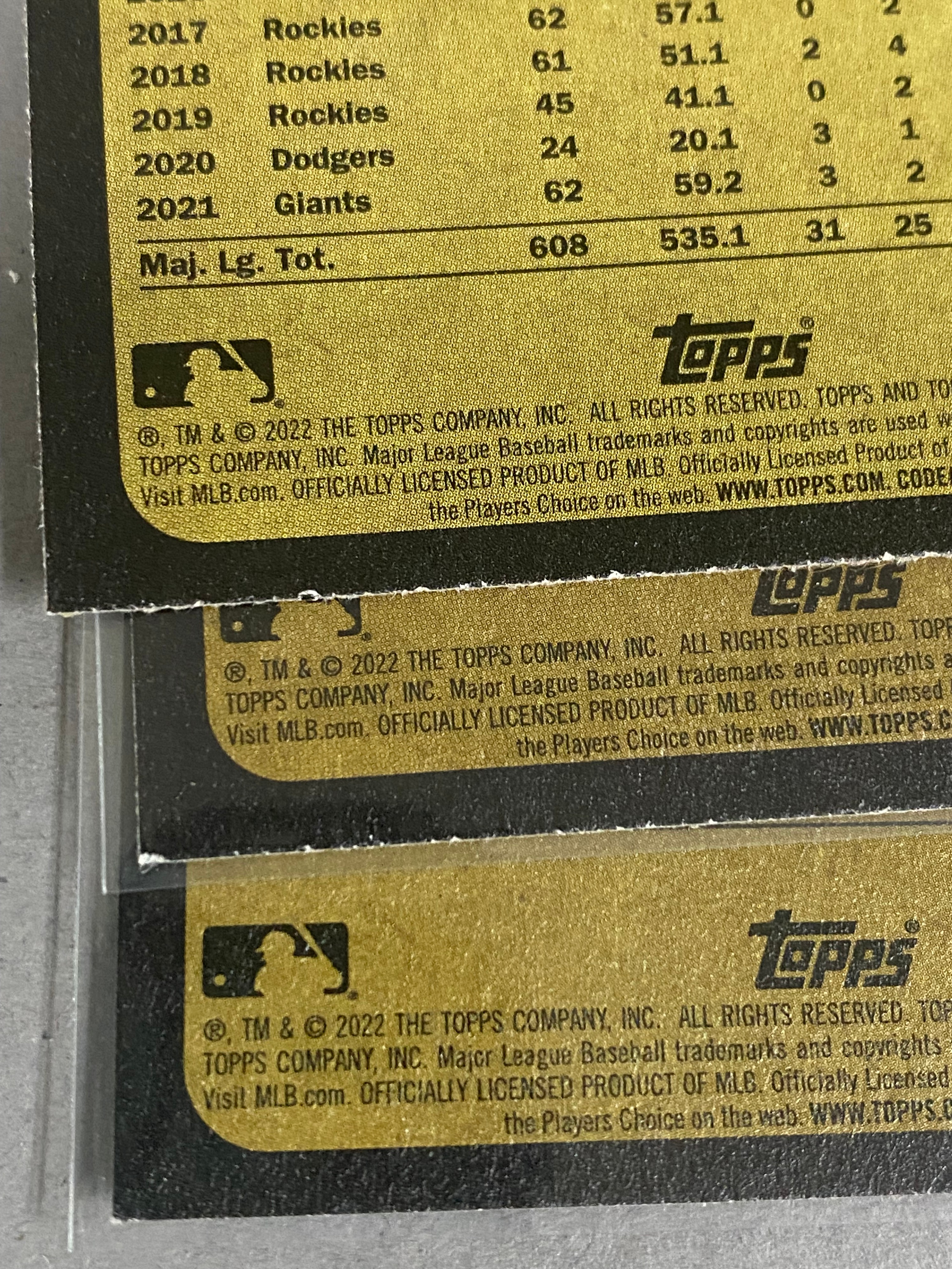 Topps and Bowman Baseball Card Collection