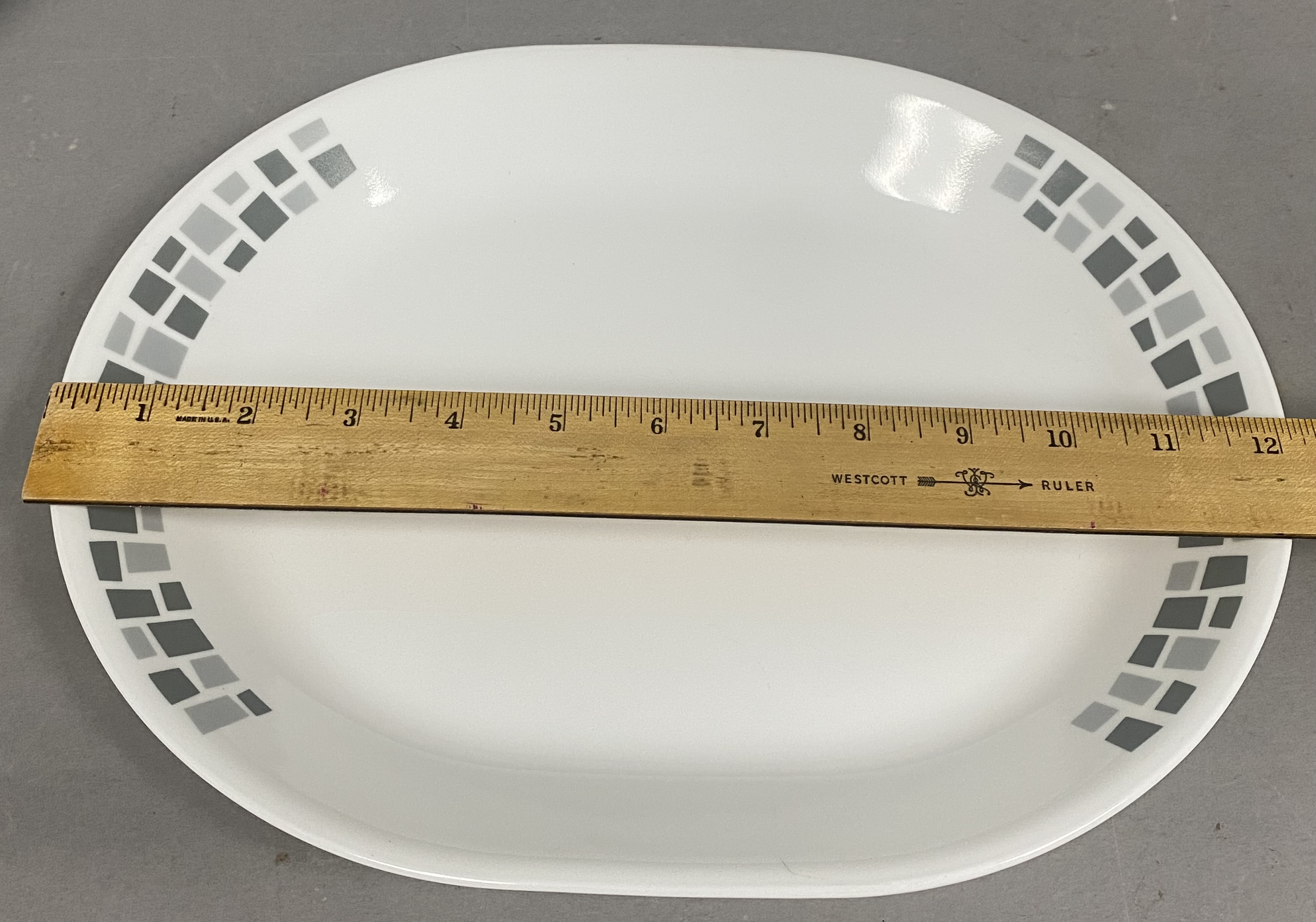 Corelle Gray Mosaic Glass Tableware