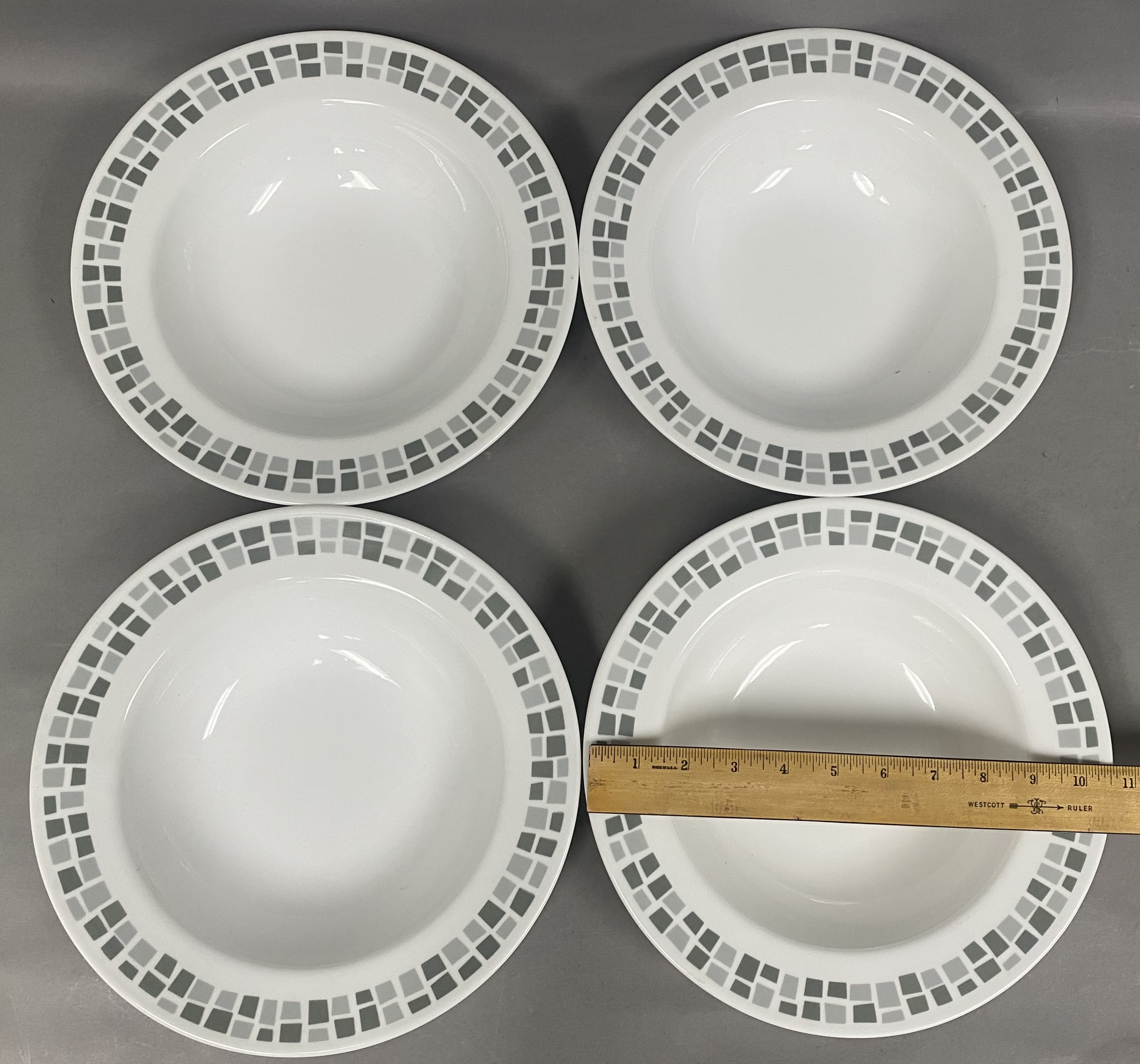 Corelle Gray Mosaic Glass Tableware