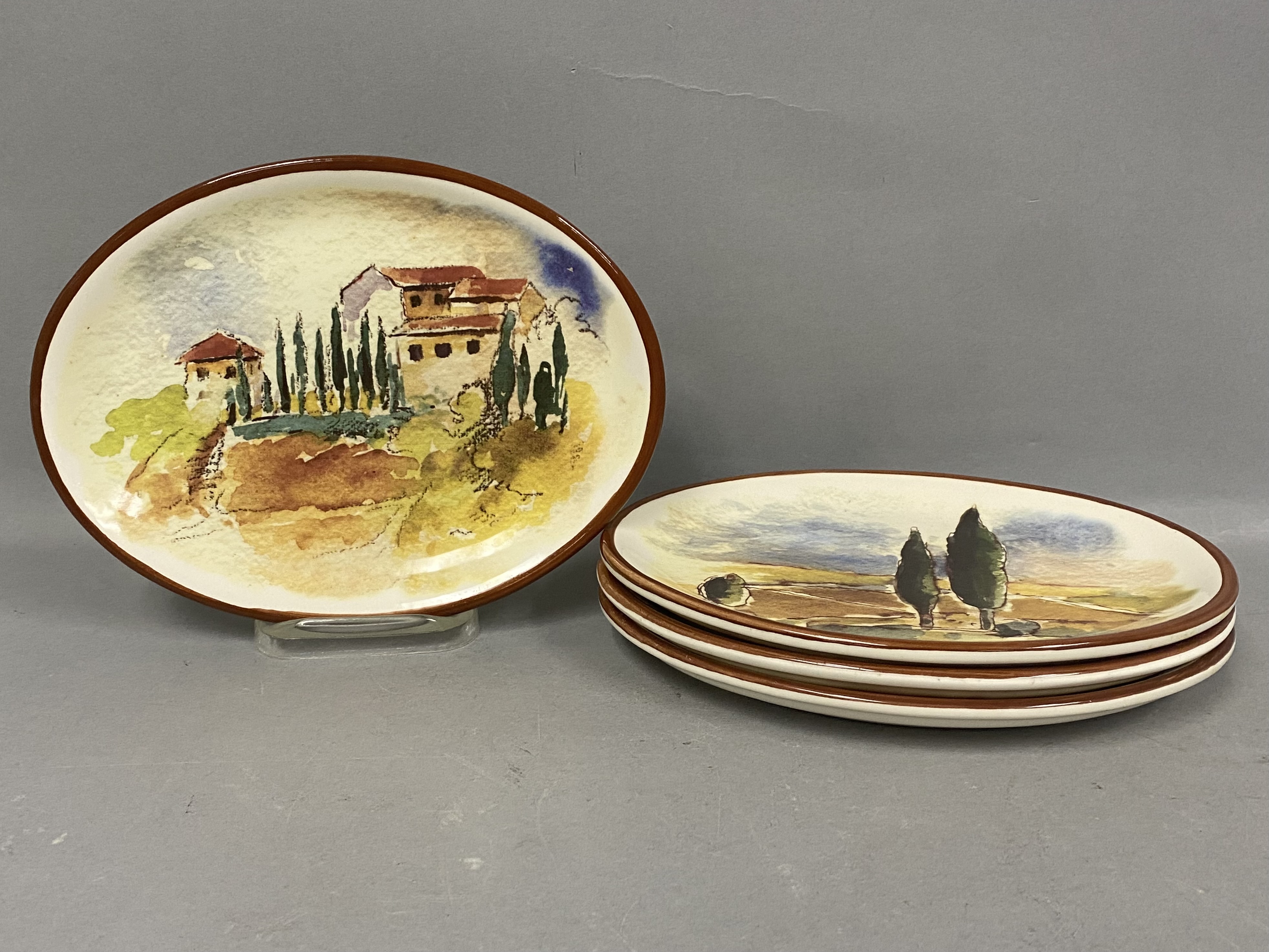 Williams-Sonoma Landscape Oval Plates
