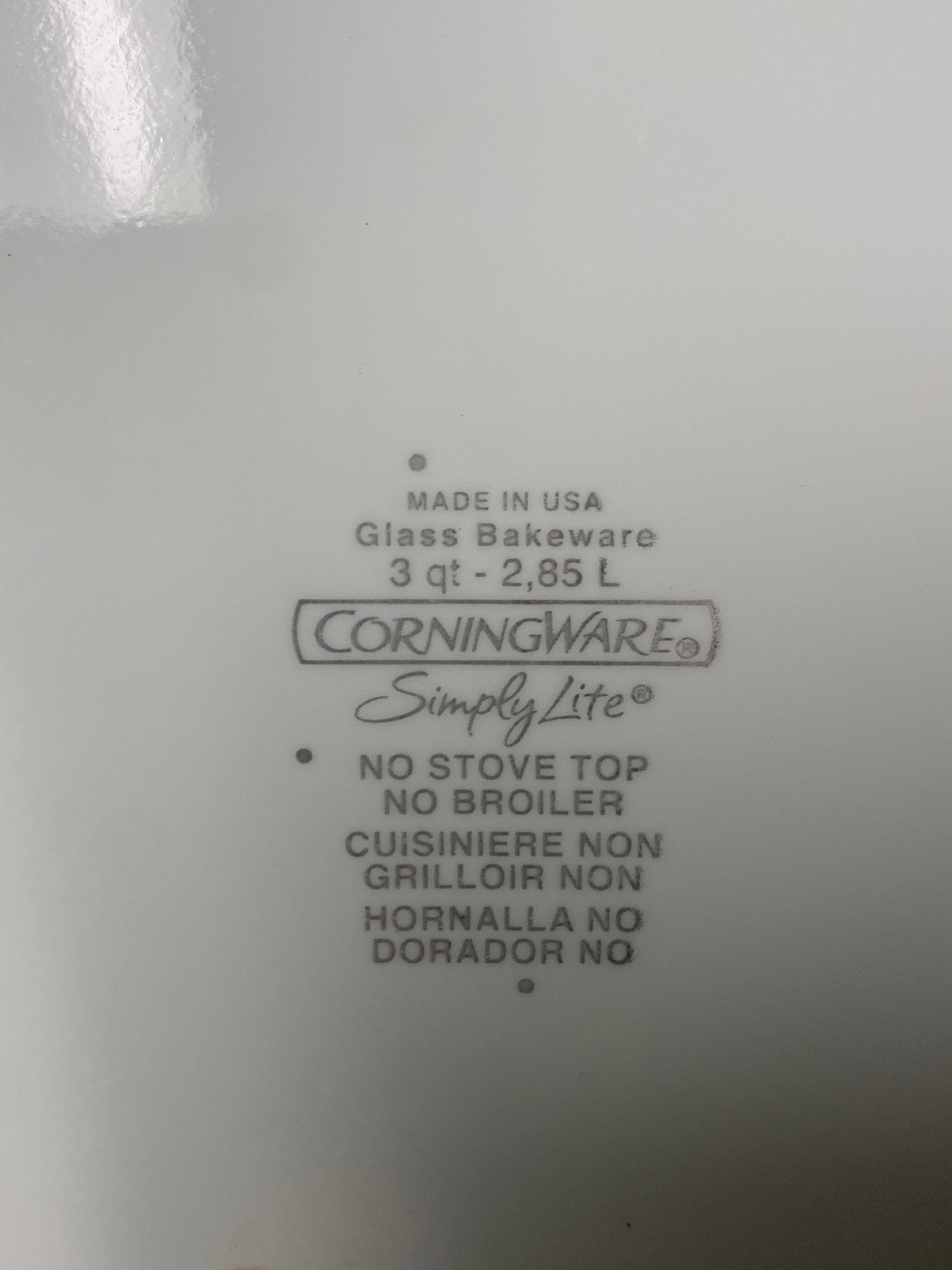 CorningWare Simply Lite White Bakeware Set