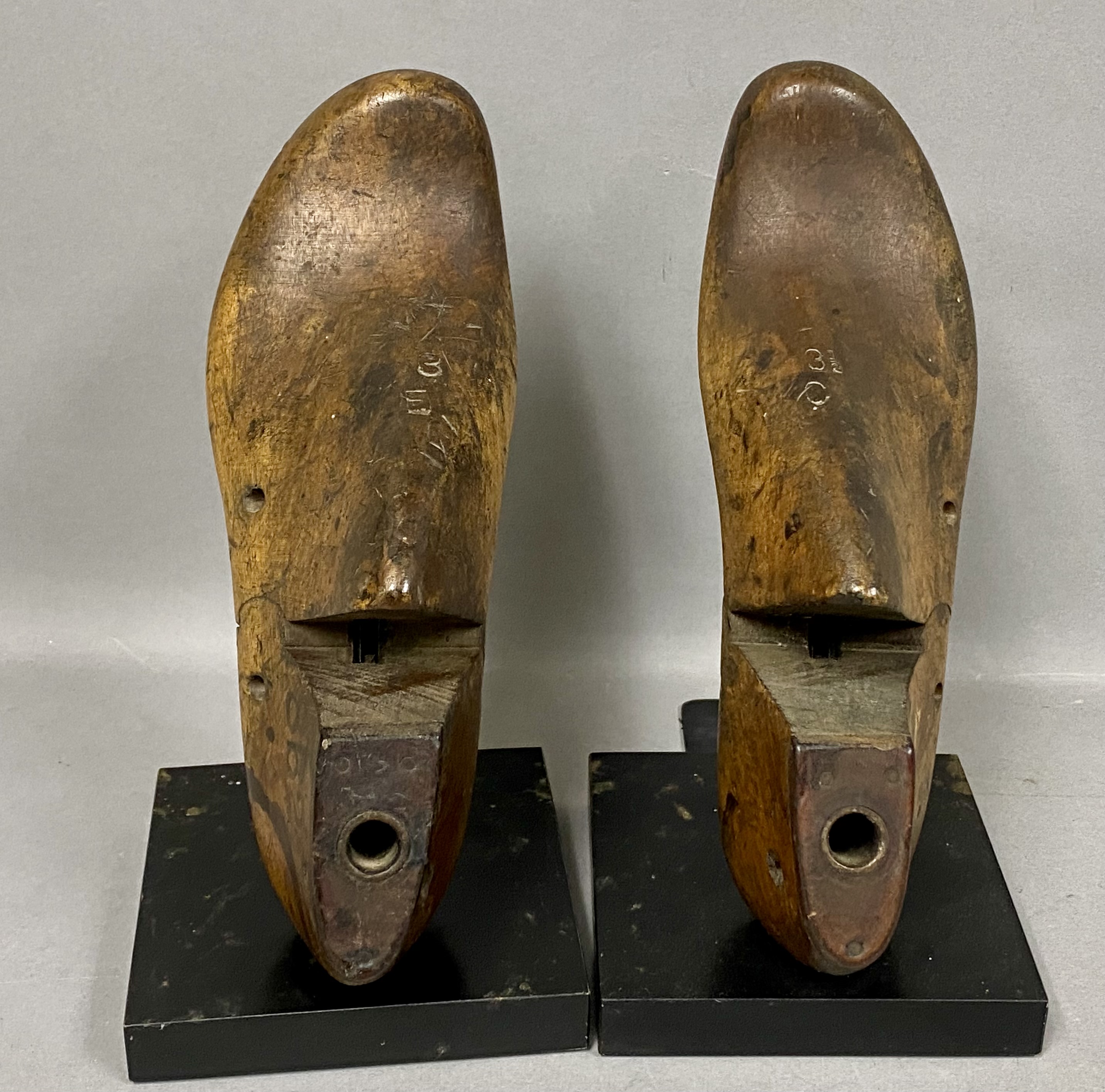 Pair of Vintage Wooden Shoe Last Bookends