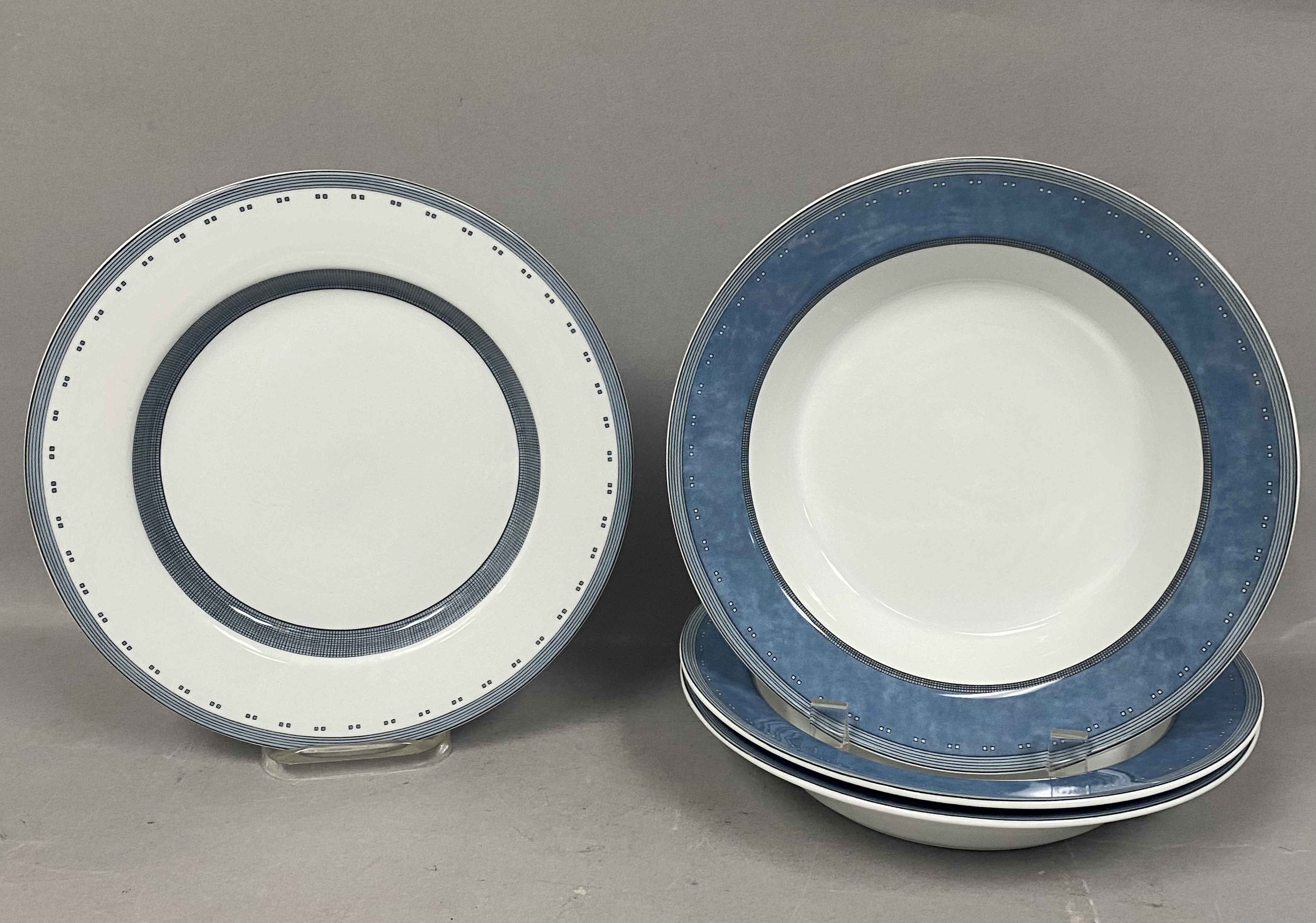 Dansk Gridworks Blue Ceramic Tableware