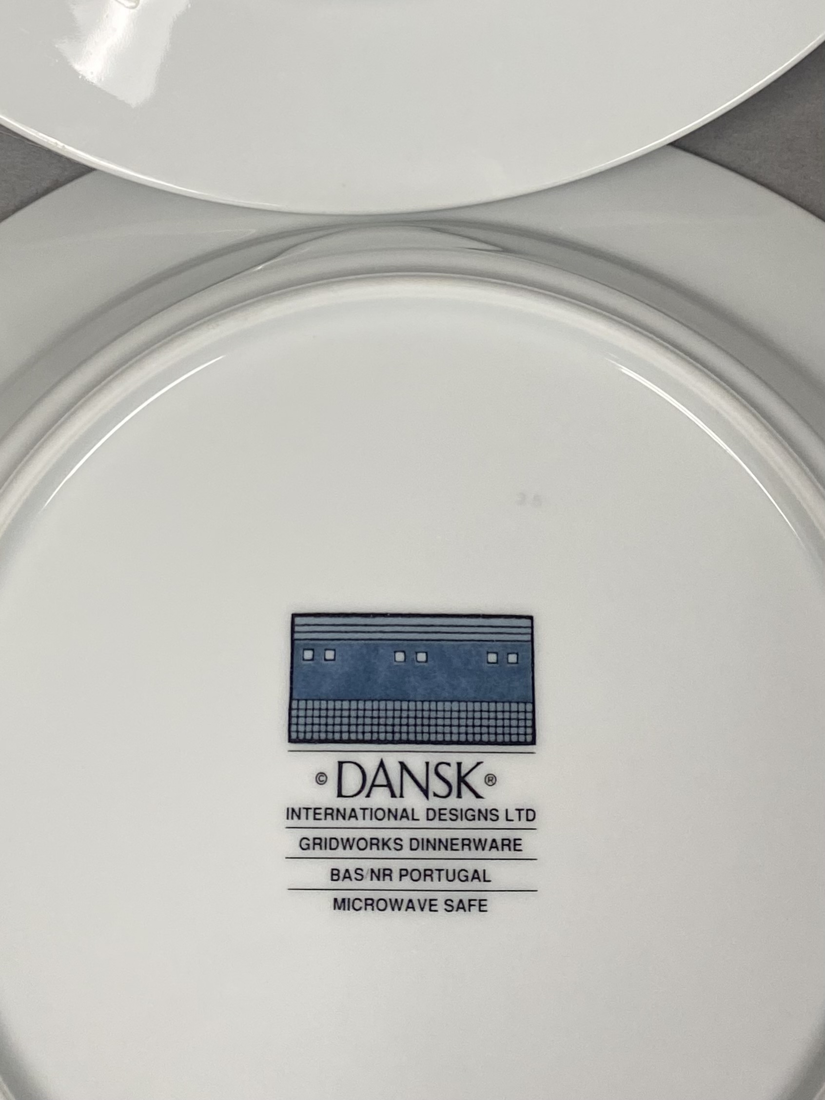 Dansk Gridworks Blue Ceramic Tableware