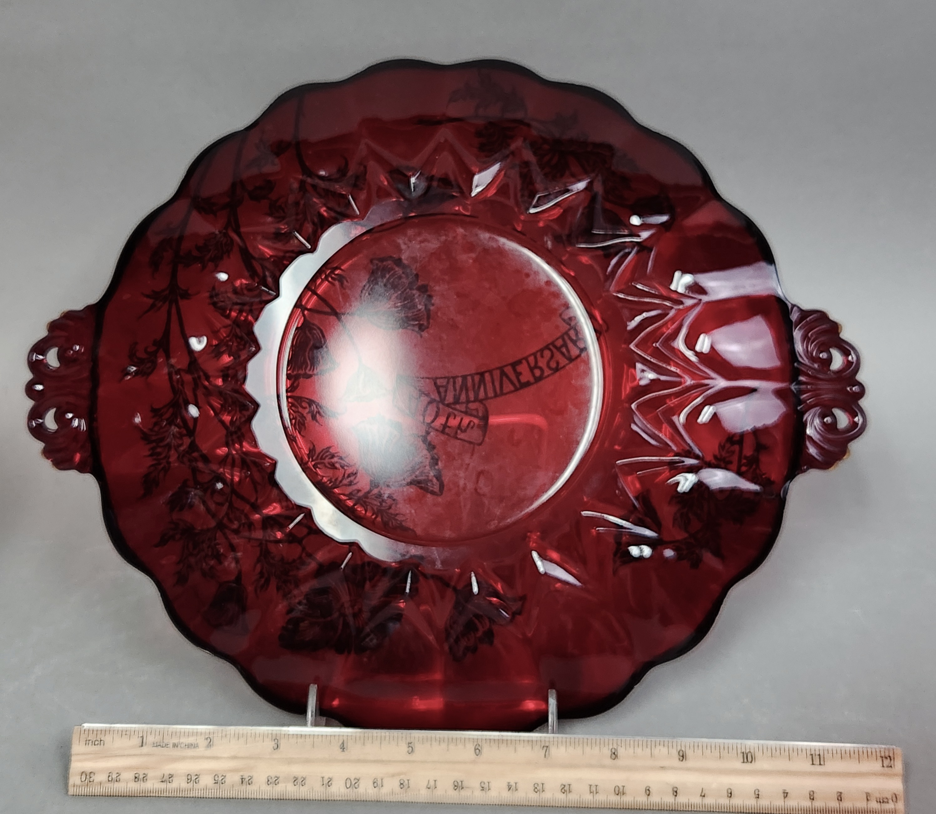 Ruby Lead Crystal Inc Teleflora Bohemian