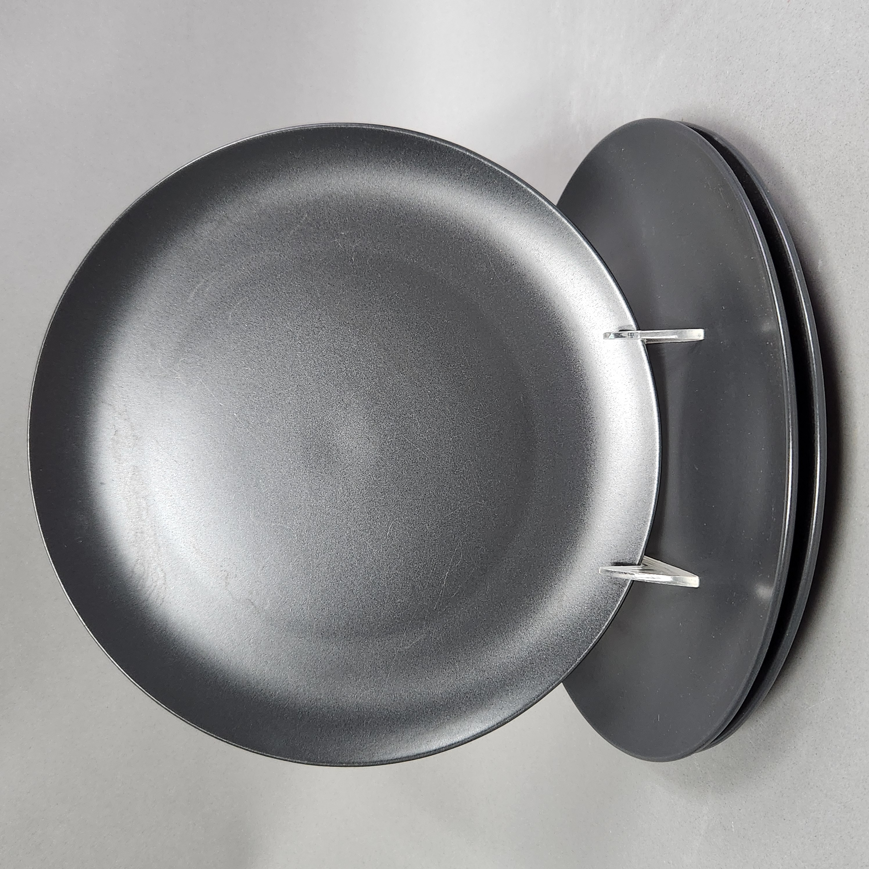 IKEA Stoneware Matte Black Plates