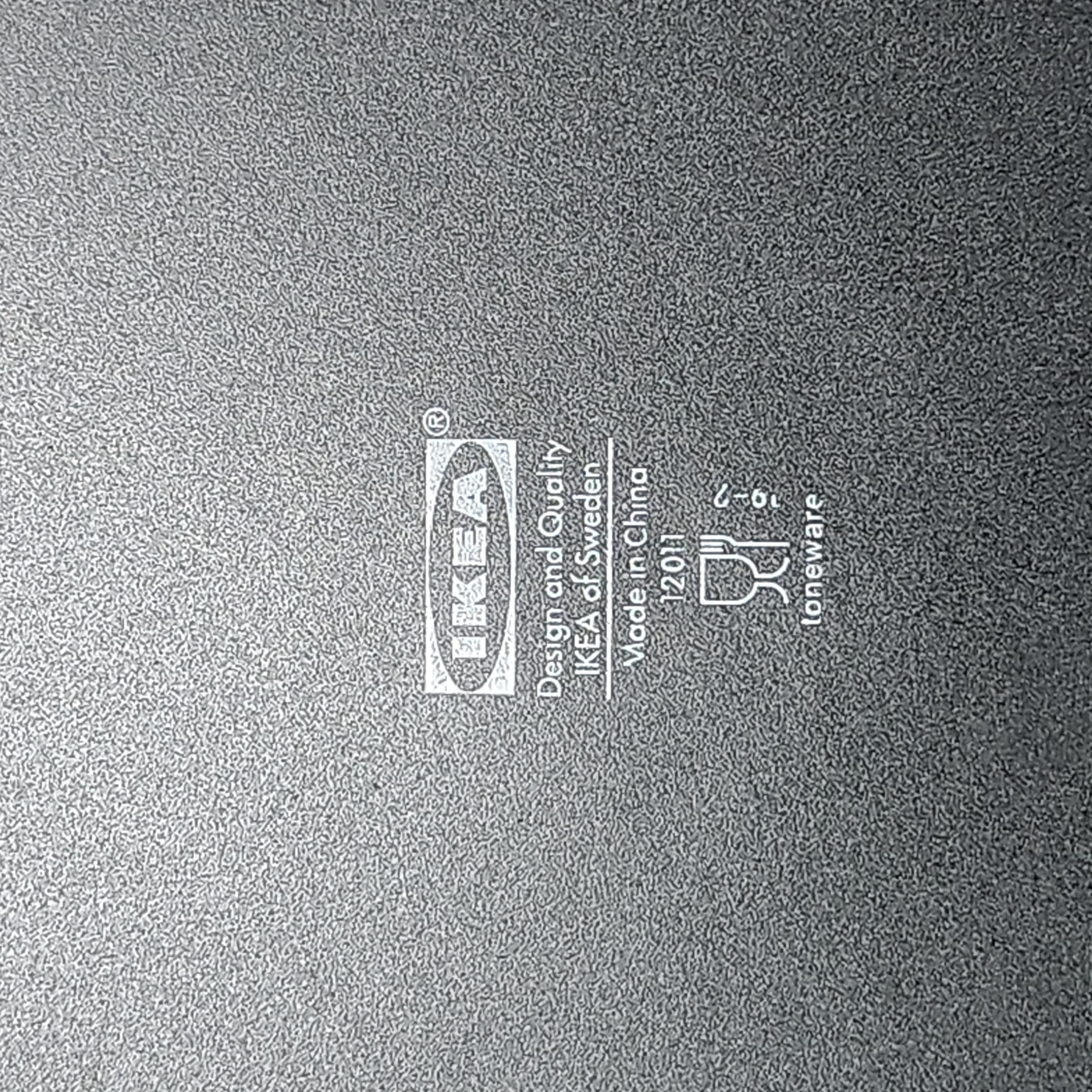 IKEA Stoneware Matte Black Plates