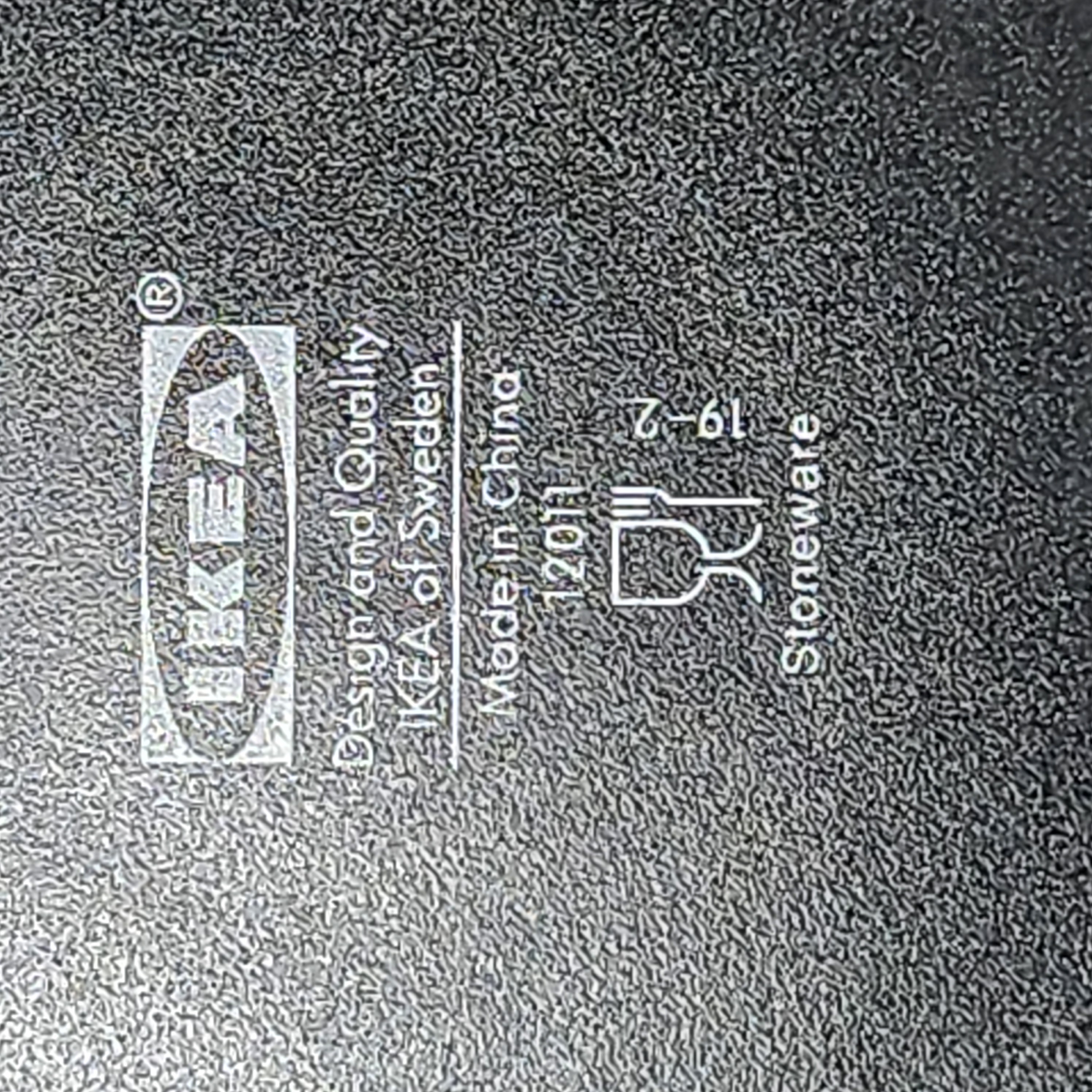 IKEA Dinera Charcoal Stoneware Plates