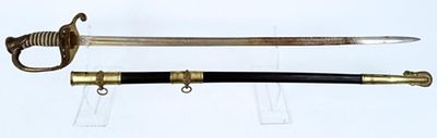 W. H. Horstmann US Model 1852 Naval Officers Sword. Civil War Era W. H. Horstmann U.S. Model 