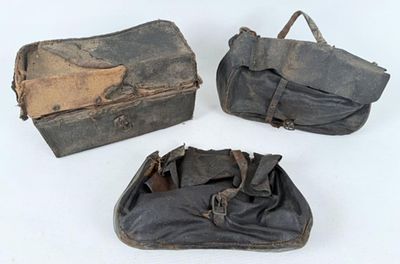 U.S. Civil War Surgeon's Field Companion Kit. U.S. Civil War Leather Surgeon's Field Companion 