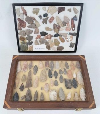 Large Group of (50+) Indian Arrow Heads/Points. Large Group of (50+) Indian Arrowheads/Points In 