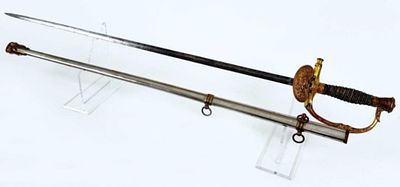 Model 1860 Staff and Field Officer's Sword. Marked, "J. R. Parson, St. Louis, MO." Etched blade 