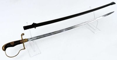 WW II German Army Officer's Sword In Scabbard. World War II German Army Officer's Sword In 