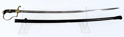 WW II German Army Officer's Sword In Scabbard. World War II German Army Officer's Sword In 