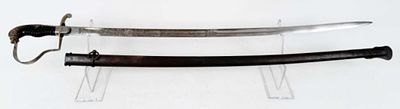 WW II German Officer's Lionhead Sword. World War II German Officer's Lionhead Sword with Metal 