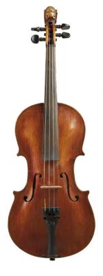 Saxon Violin. Labeled MARCUS STAINER…, length of one-piece back 359 mm.