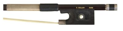 Silver-Mounted Carbon Fiber Viola Bow. The round stick branded B ROLLAND PARIS/ SPICCATO, the 