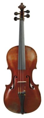 Saxon Violin. C. 1895, labeled JACOBUS STAINER…, length of two-piece back 356 mm.