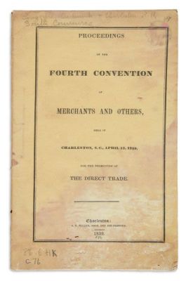 (AMERICAN JUDAICA).Proceedings of the Fourth Convention of Merchants and Others. Held in 