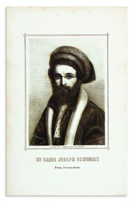 (AMERICAN JUDAICA).Joseph Schwarz. A Descriptive Geography and Brief Historical Sketch of 