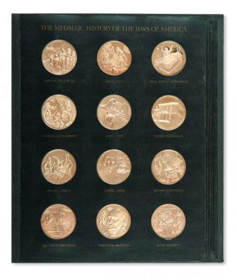 (AMERICAN JUDAICA).Medallic History of the Jews of America. Complete set of 120 medals housed 