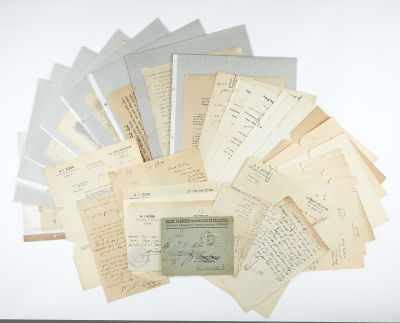 KOOK, ABRAHAM ISAAC (First Aschkenazi Chief Rabbi of Israel, 1865-1935). Group of c. 40 items 