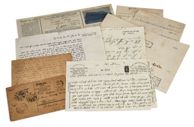 (RABBINICA). Group of c. 17 Letters and documents from pre-War Europe. Including, see details 