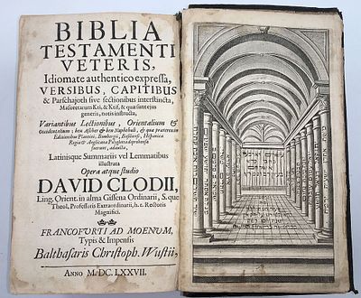 (BIBLE). 
Esrim Ve’Arba - Biblia Testamenti Veteris. 