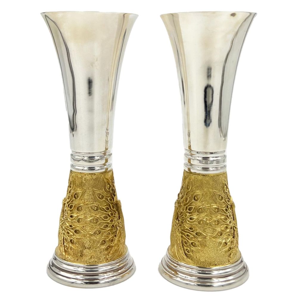Lot 217: A PAIR OF LIMITED EDITION SILVER AND SILVER-GILT...
