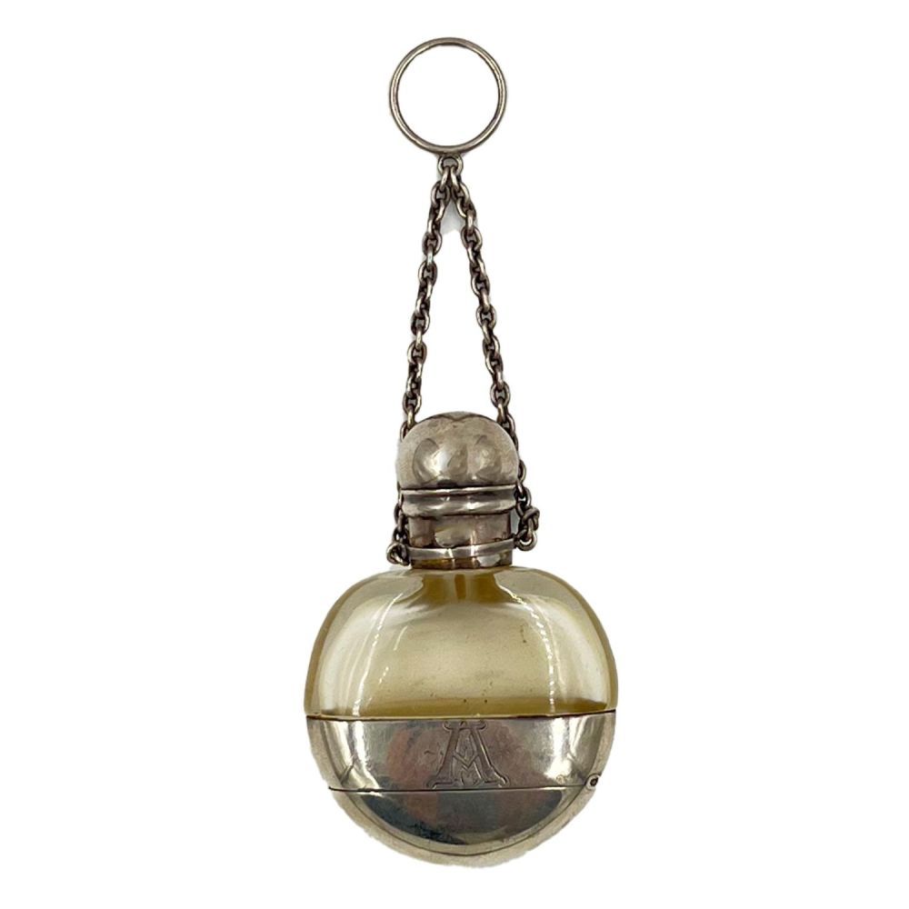 Lot 232: AN EXTREMELY UNUSUAL CHATELAINE SILVER VINAIGRETTE, LONDON, 1876